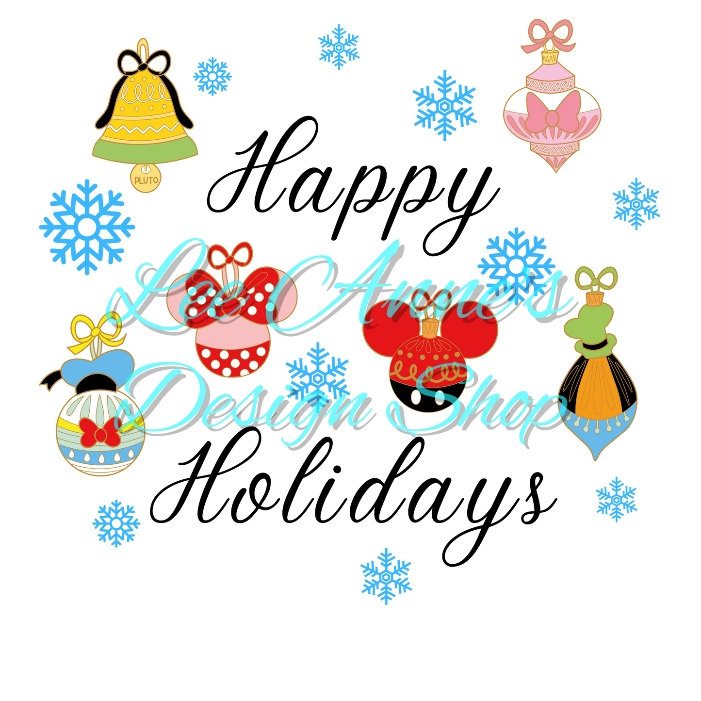 Mouse Ornament Christmas Sublimation