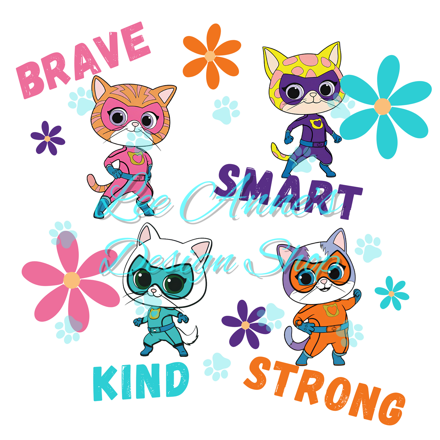 Hero Kitties Sublimation
