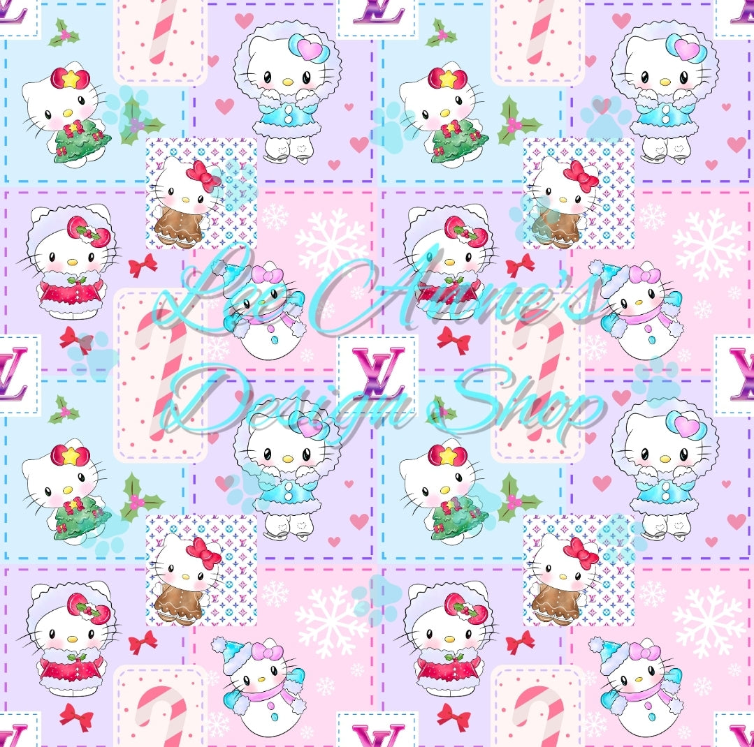 Christmas Kitty Seamless