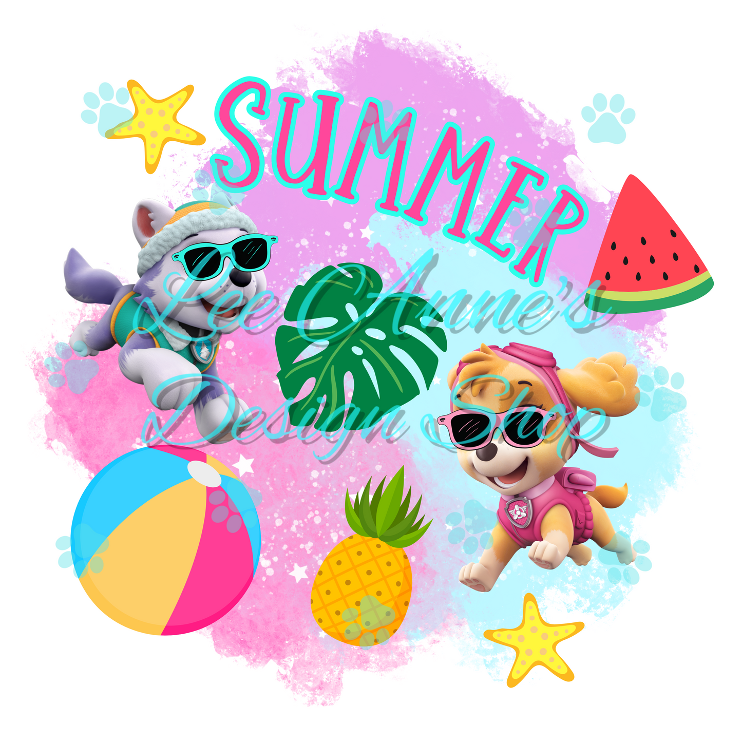 Paw Pup Summer Sublimation