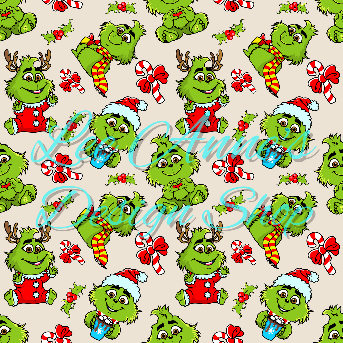Baby Green Guy Seamless