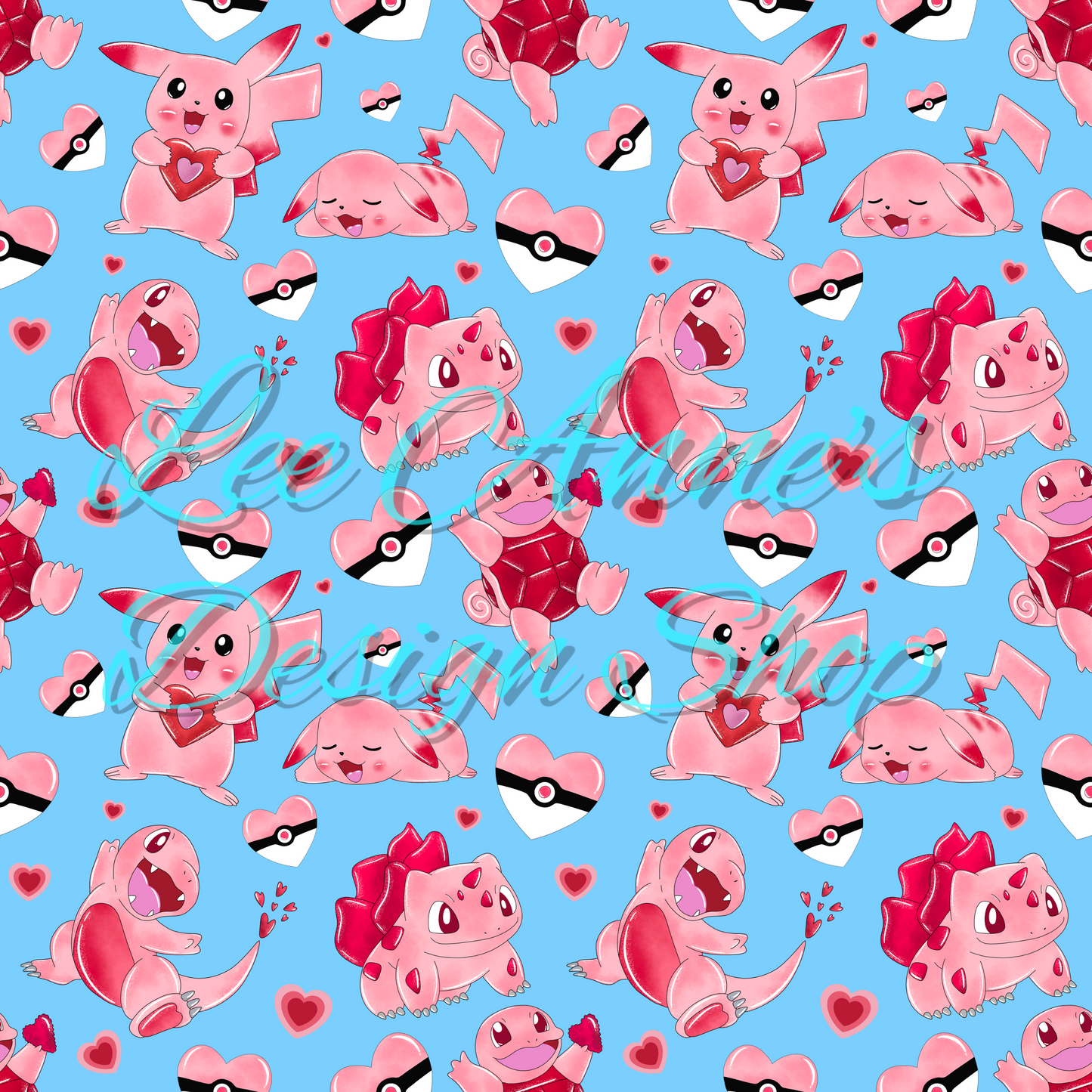 Limited Valentines Poke Seamless