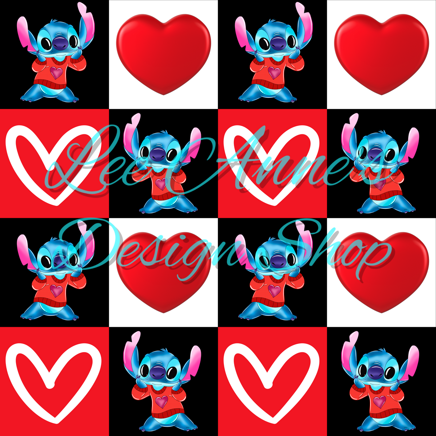 Limited Valentine Blue Alien Seamless