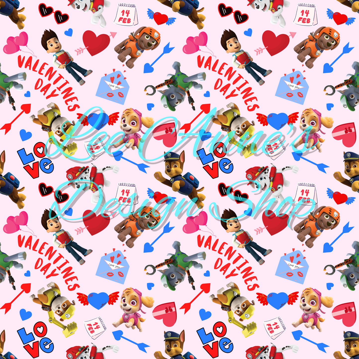 Limited Valentine Pup Seamless