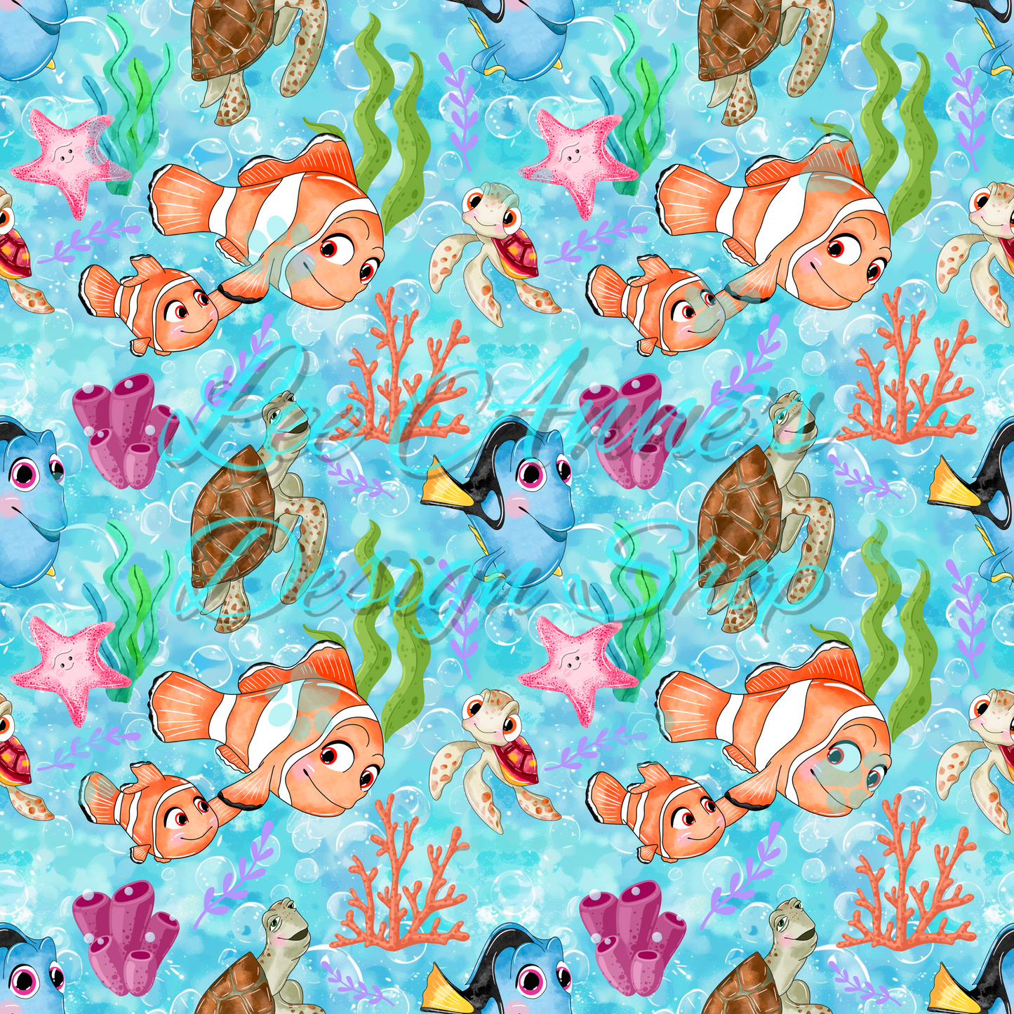 Clown fish Seamless