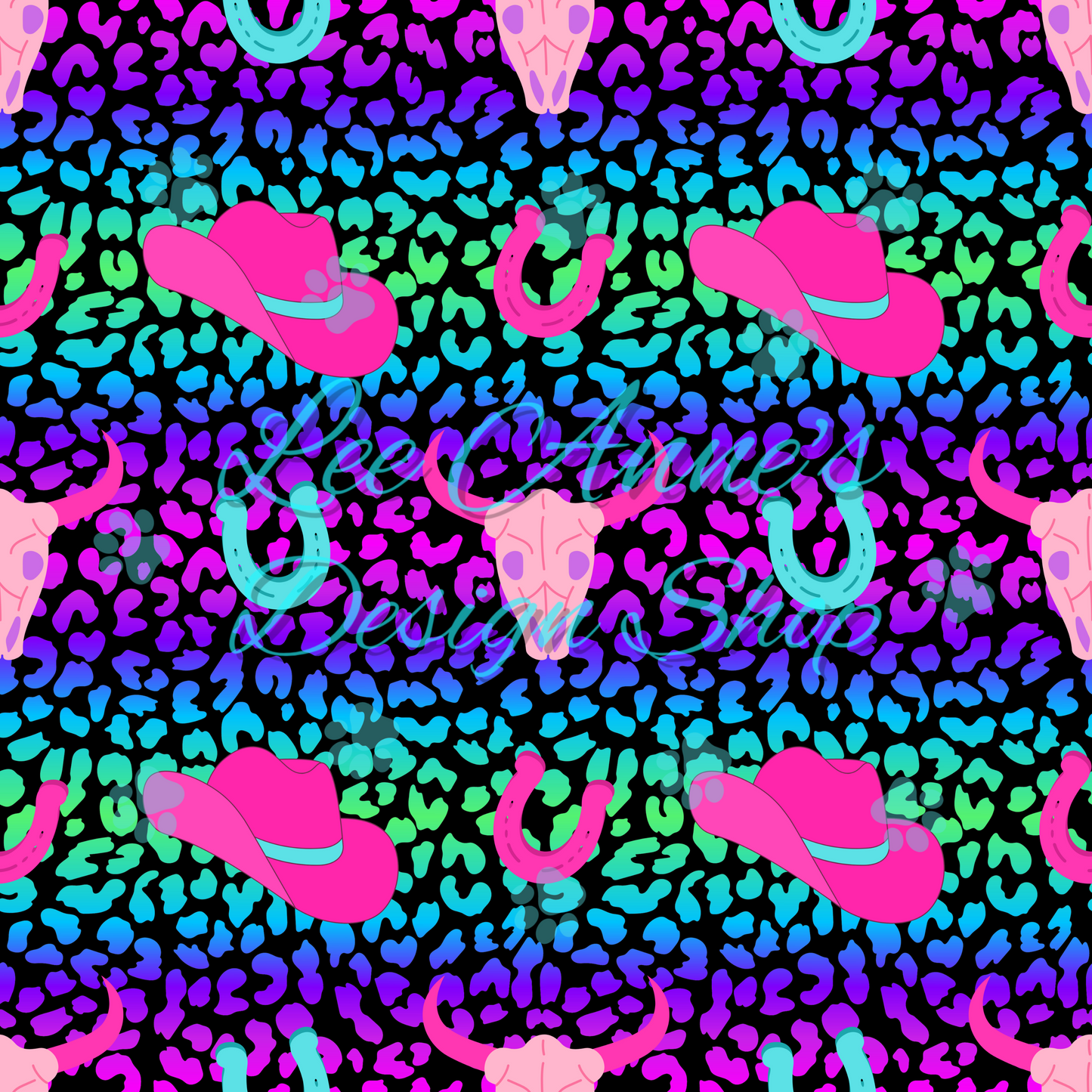 Neon Western Seamless
