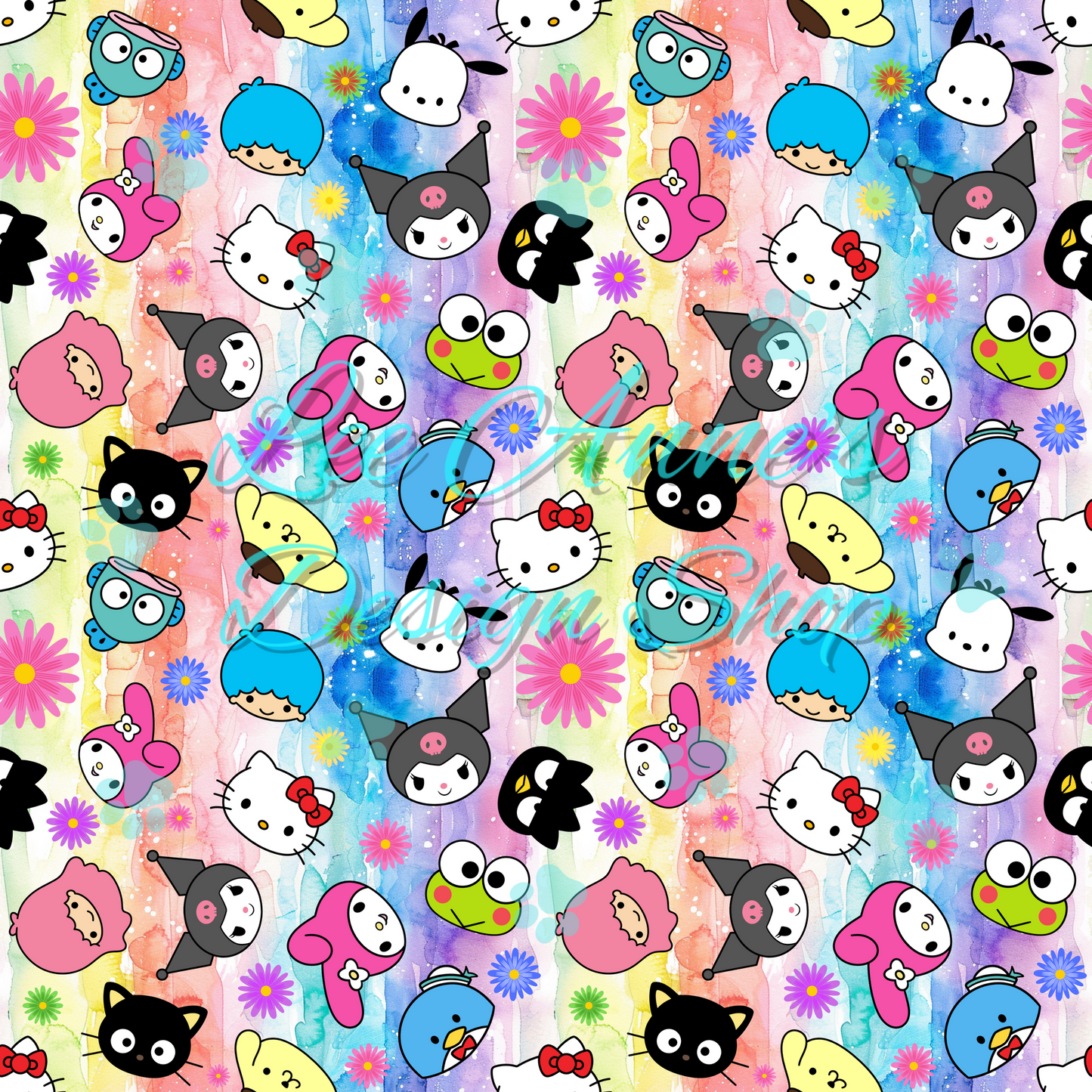 Kitty Friends Seamless