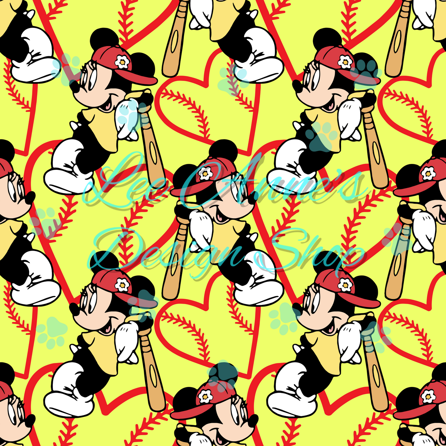 Mouse Baseball Seamless