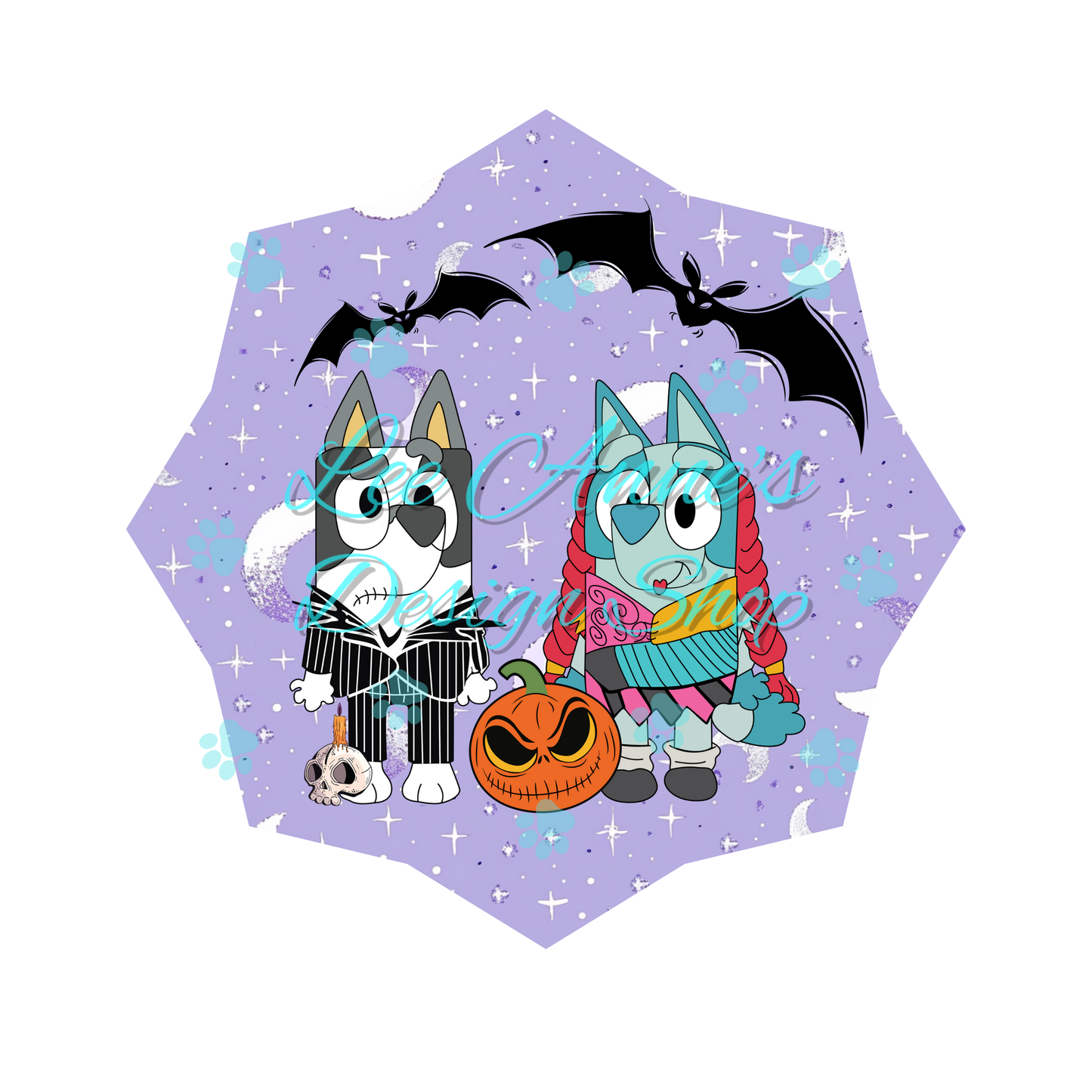 Blue Dog NBC Mashup Sublimation