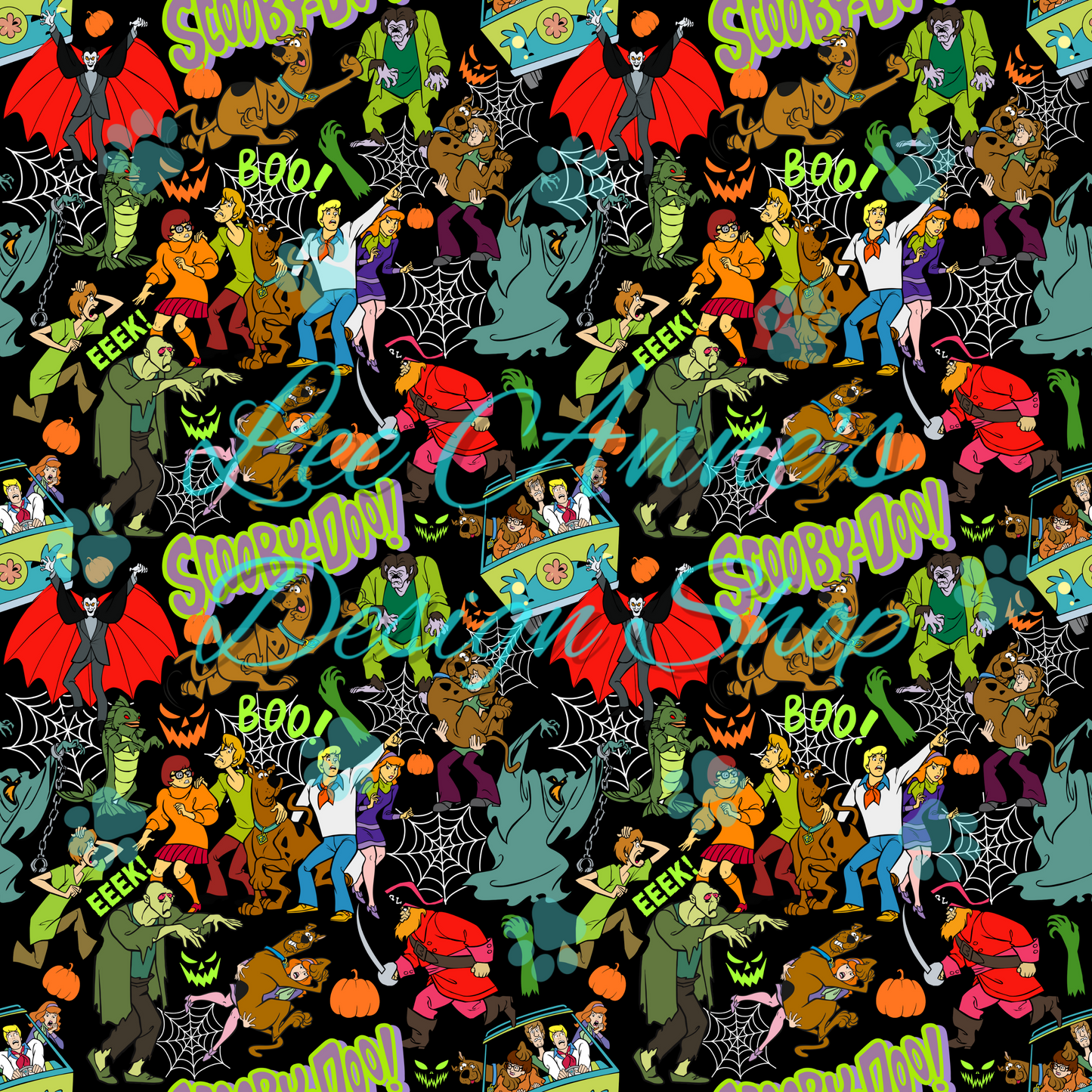 SD Halloween Seamless