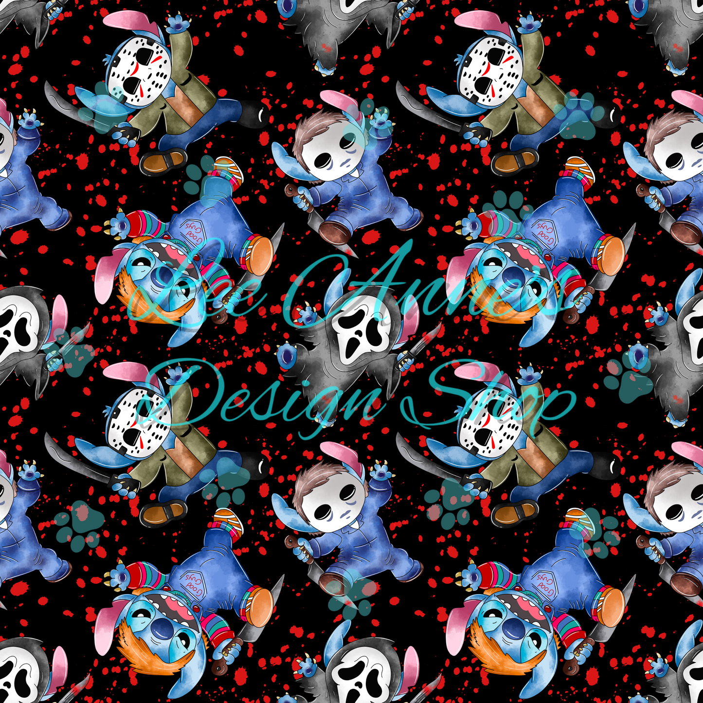 Horror Stitch Seamless