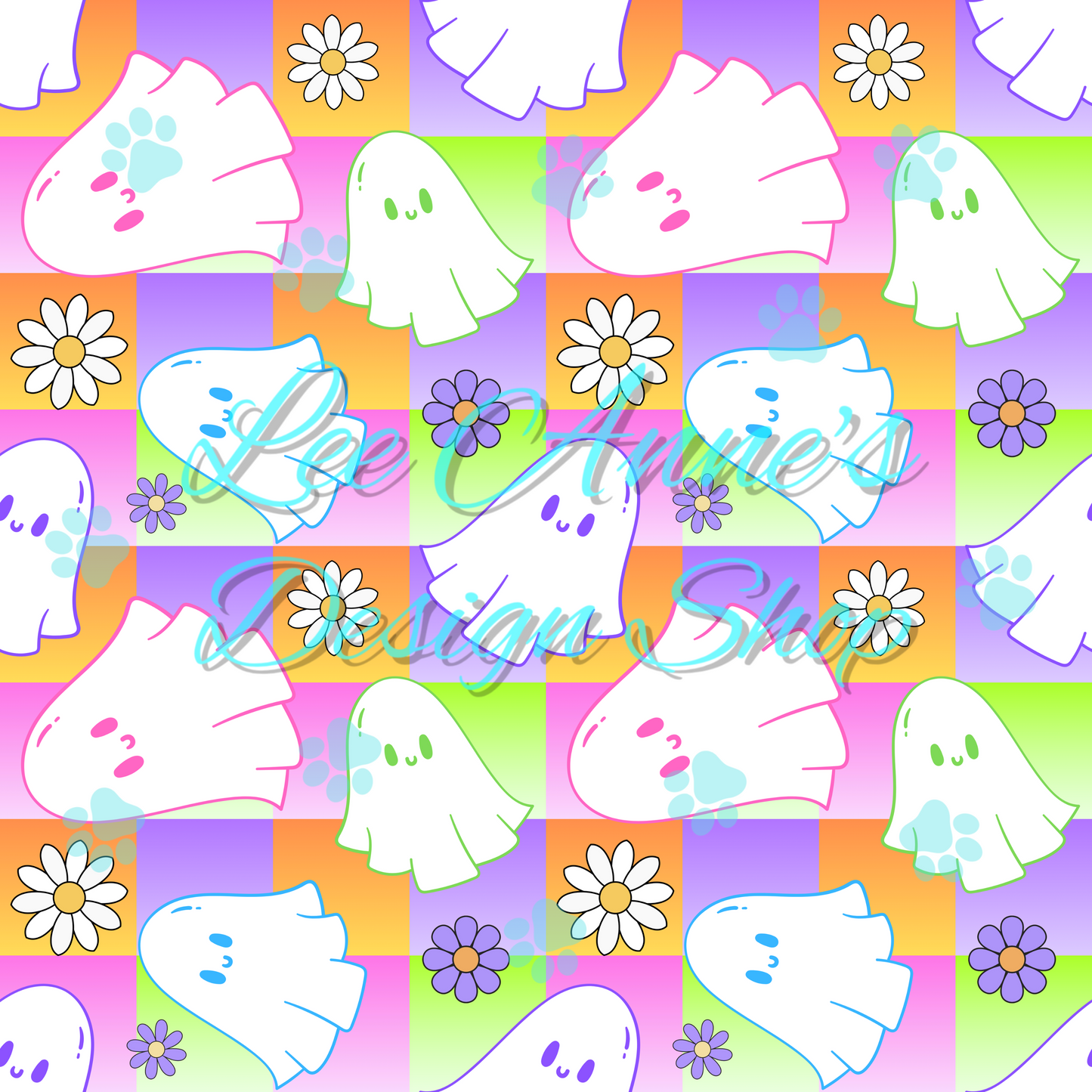 Halloween Ghost Seamless