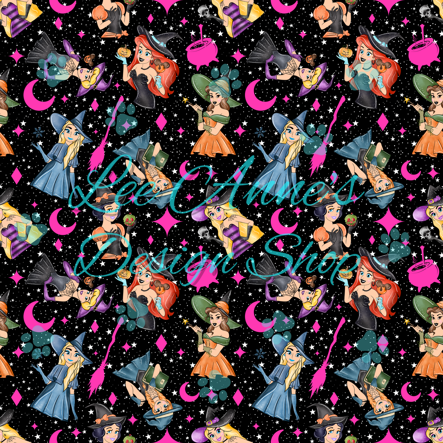 Halloween Princess Seamless