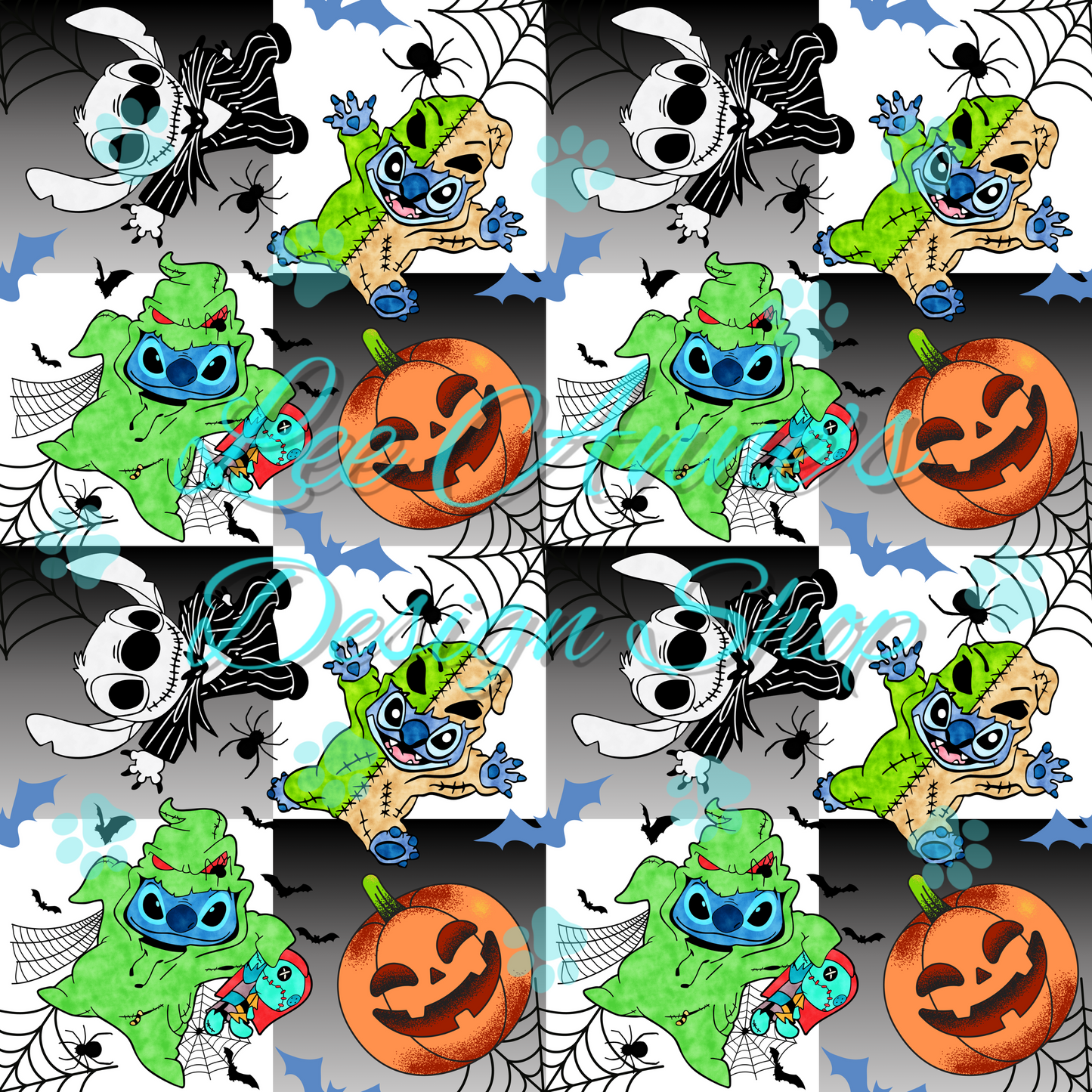 Stitch Halloween Seamless