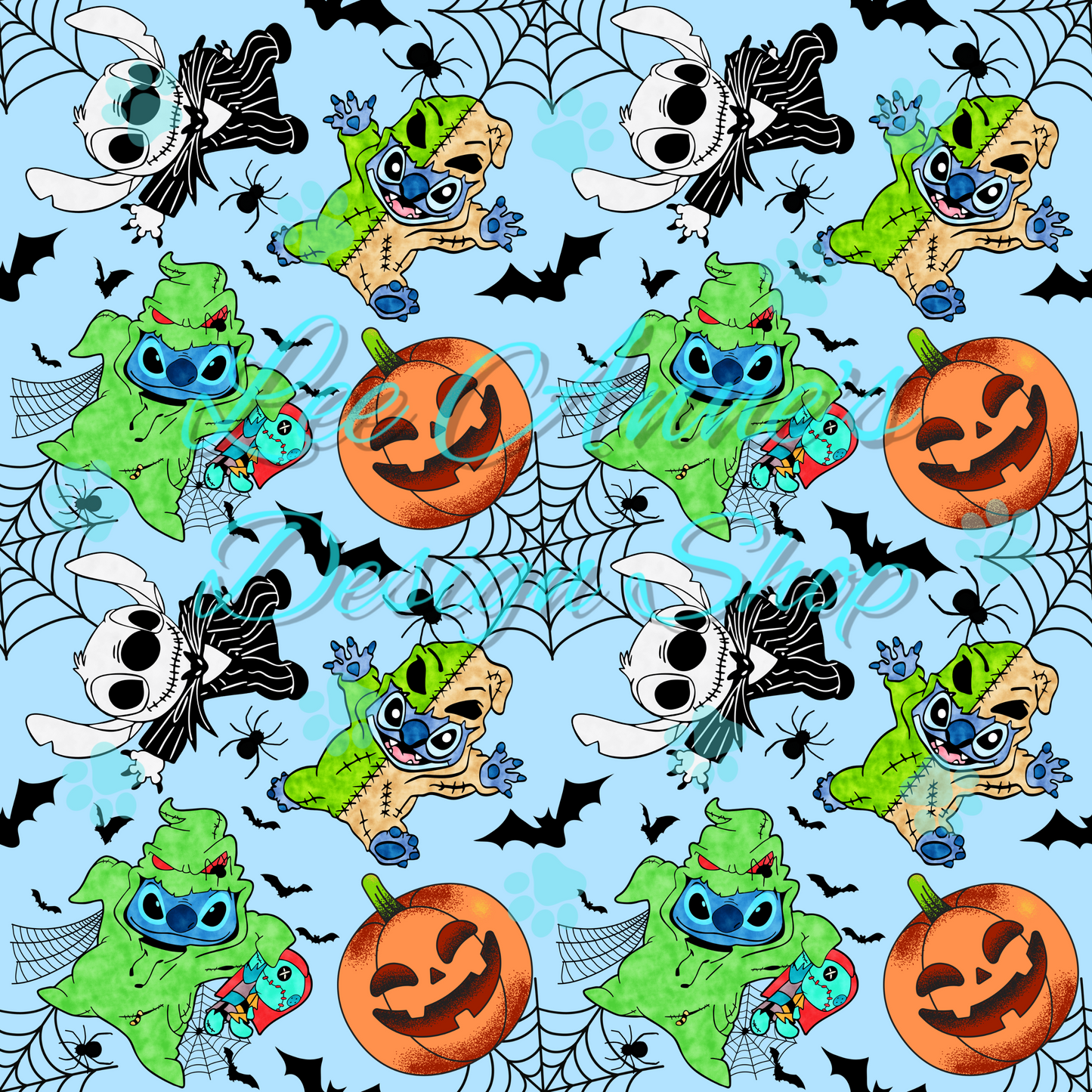 Stitch Halloween Seamless