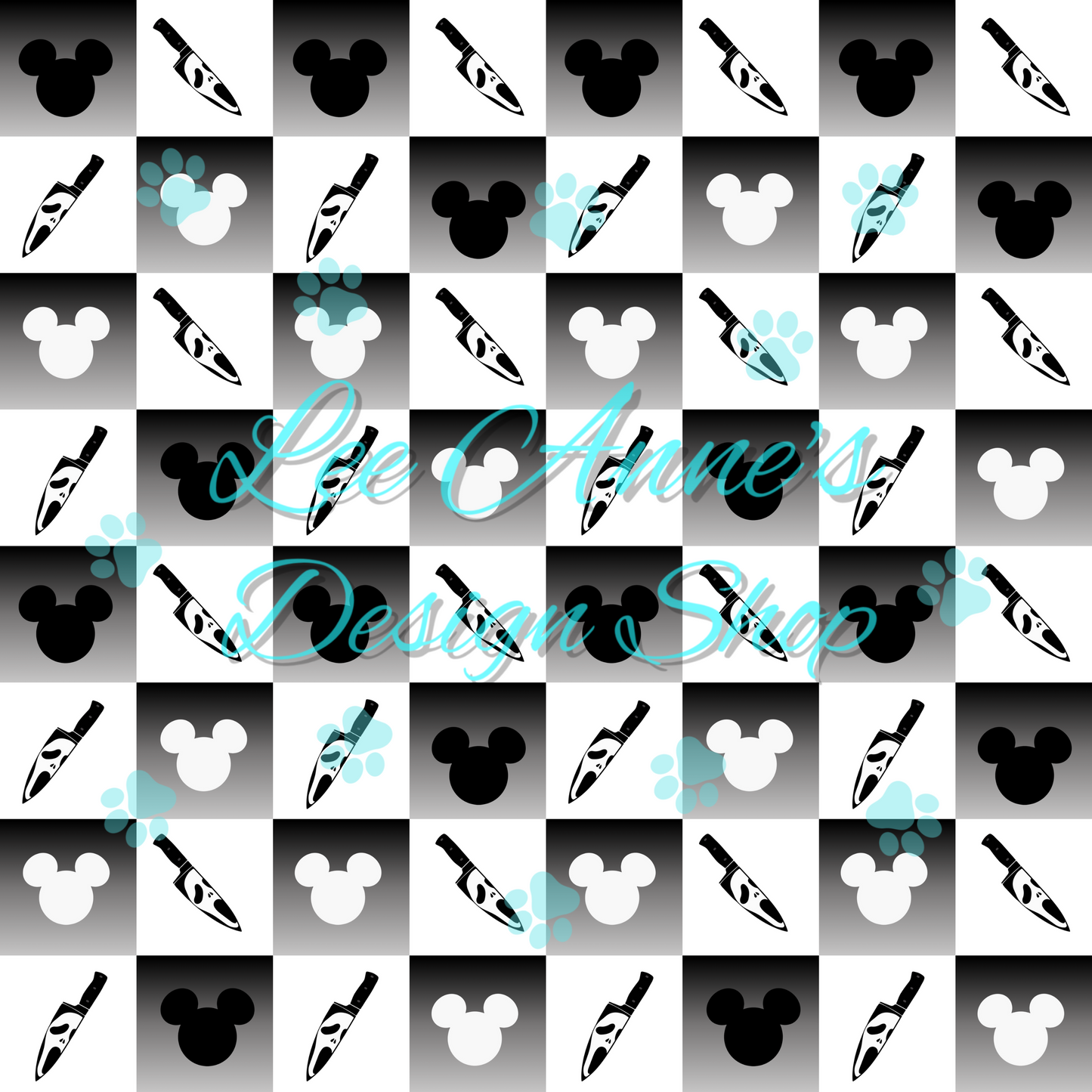 Mouse Horror Seamless
