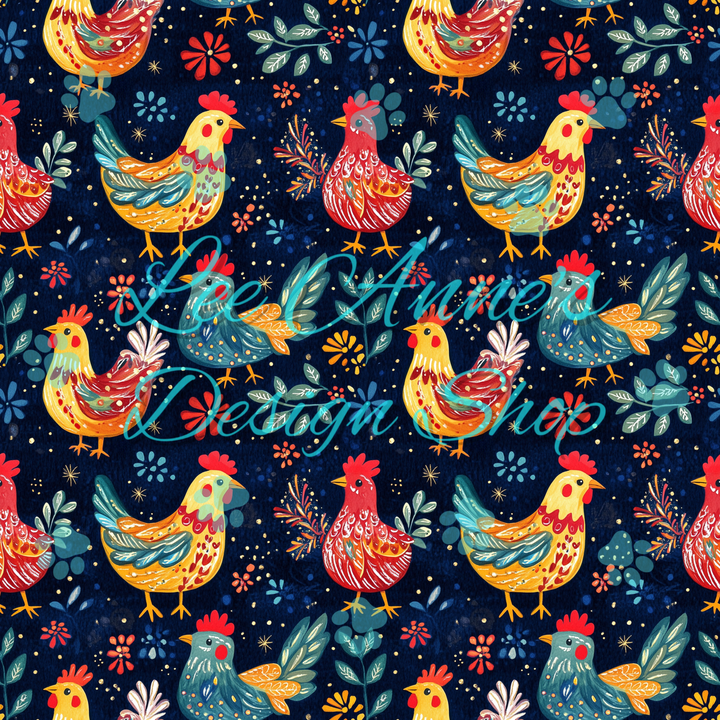 Chickens Seamless