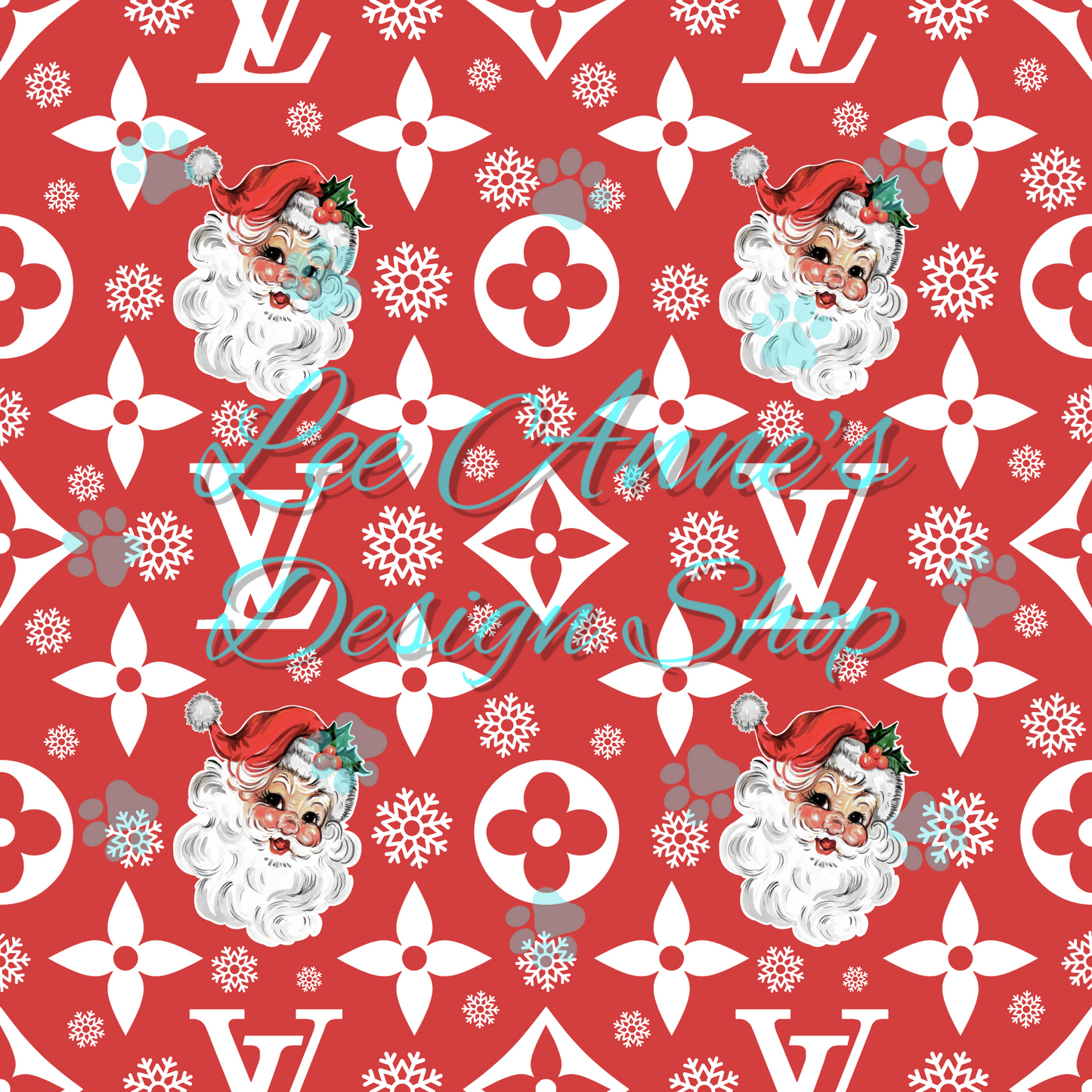 Boujee Vintage Santa Seamless