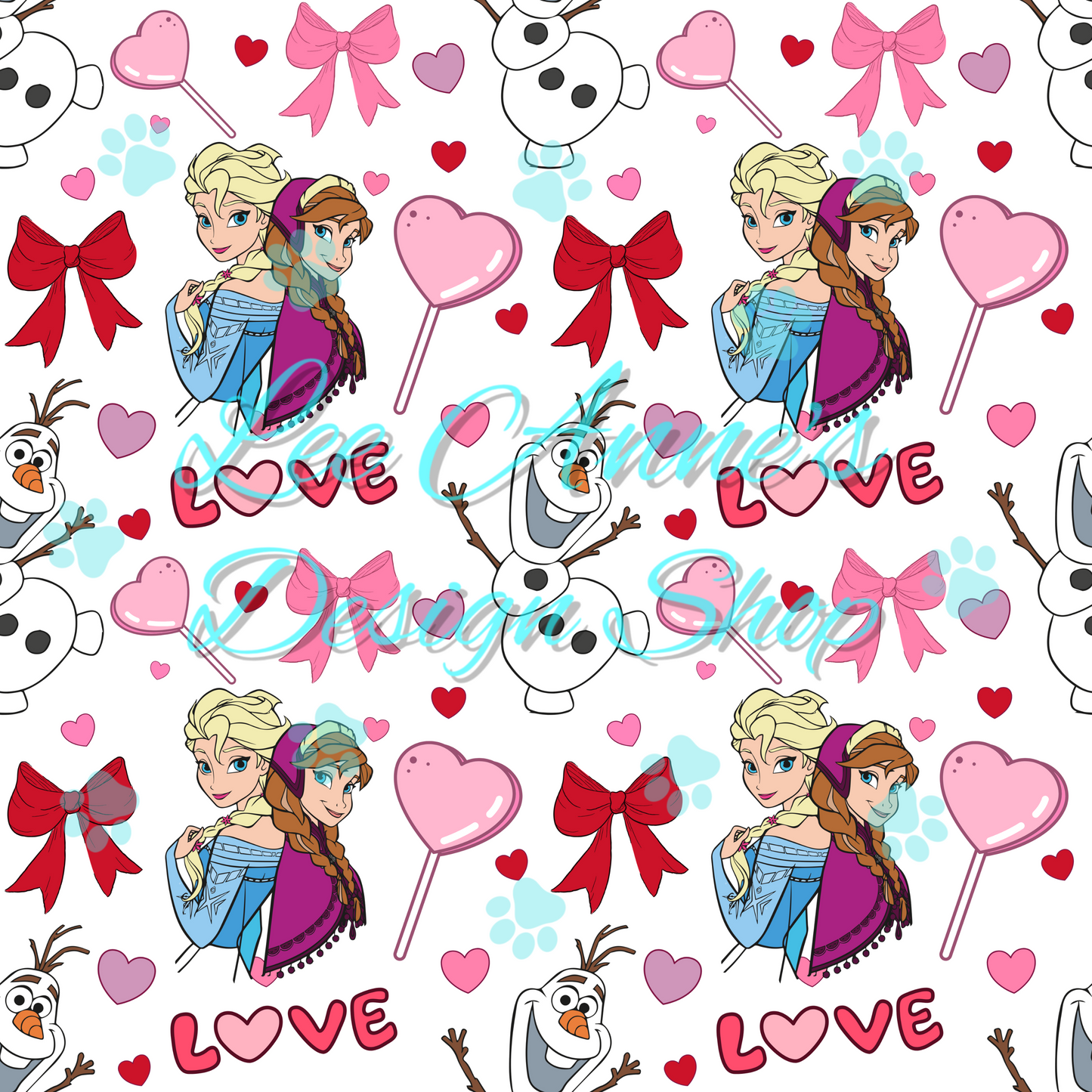 Valentines Princess Seamless