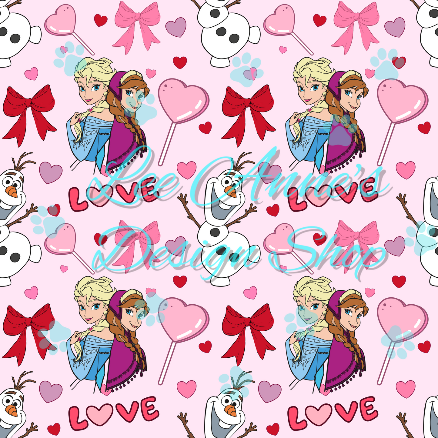 Valentines Princess Seamless