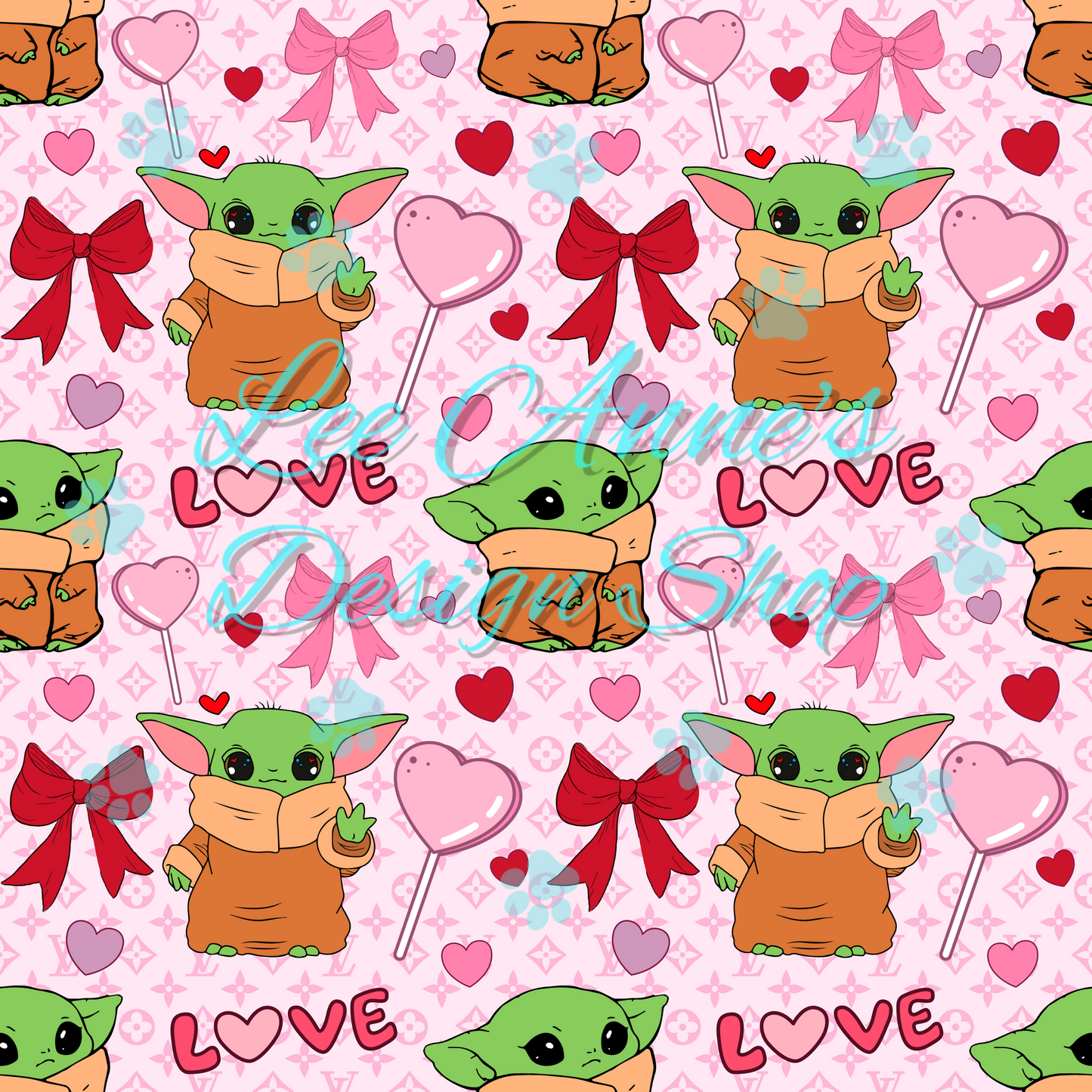 Valentines Alien Boujee Seamless
