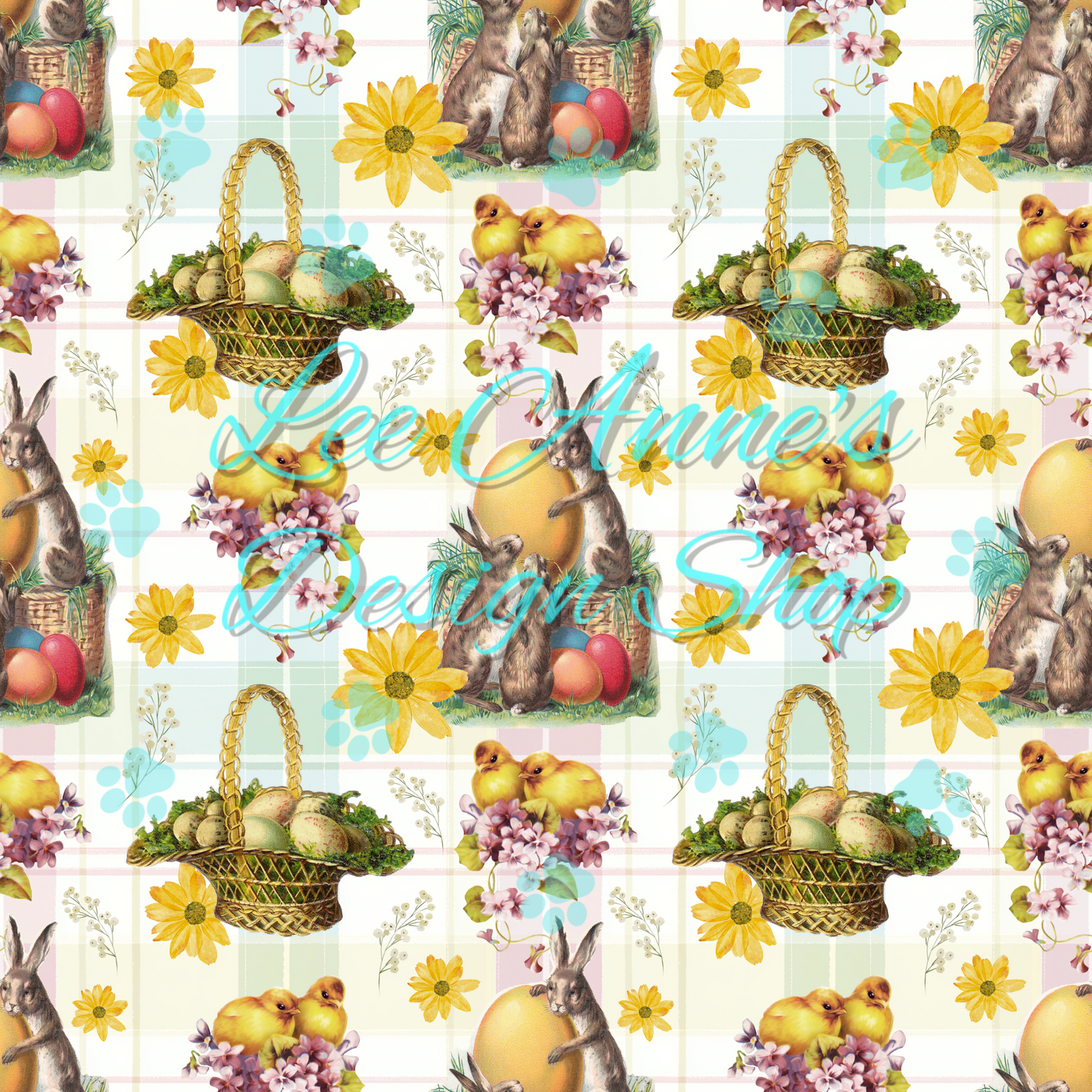 Vintage Easter Seamless