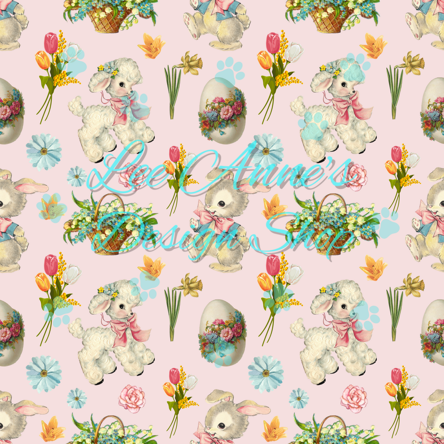 Vintage Easter Seamless