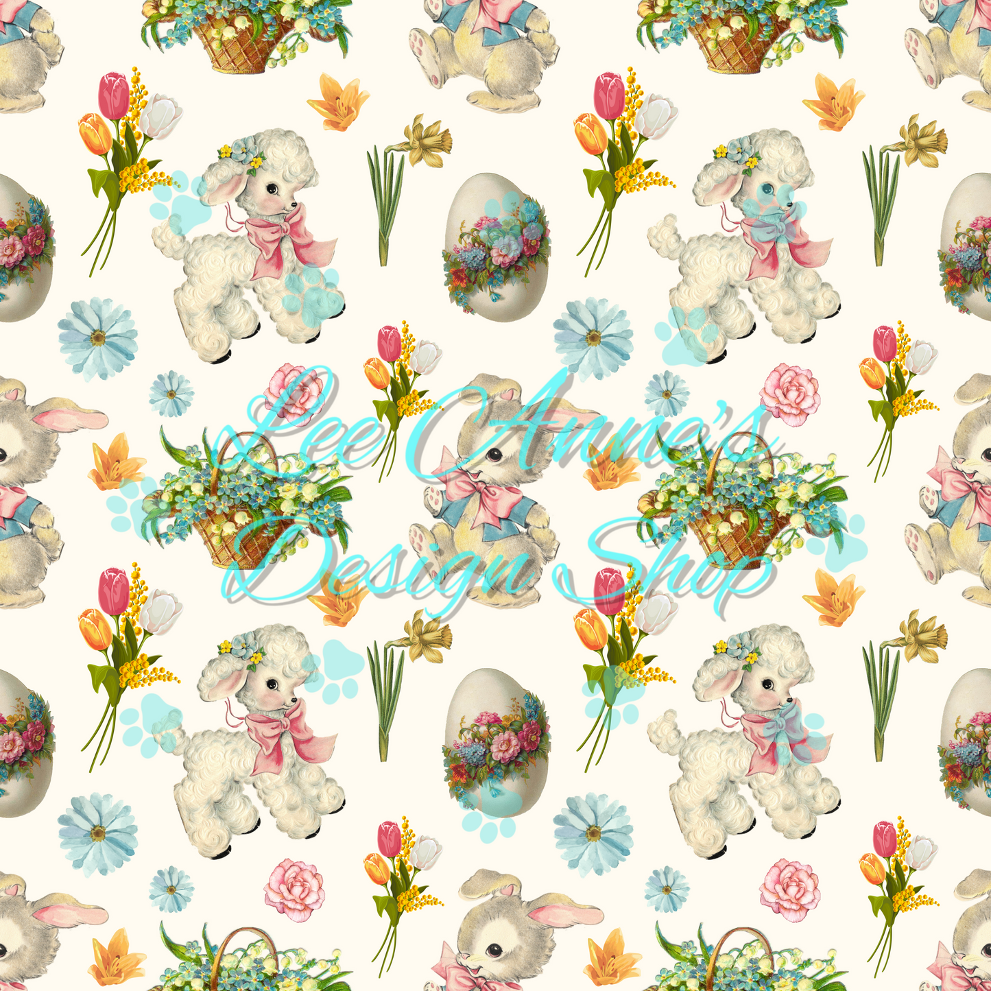Vintage Easter Seamless