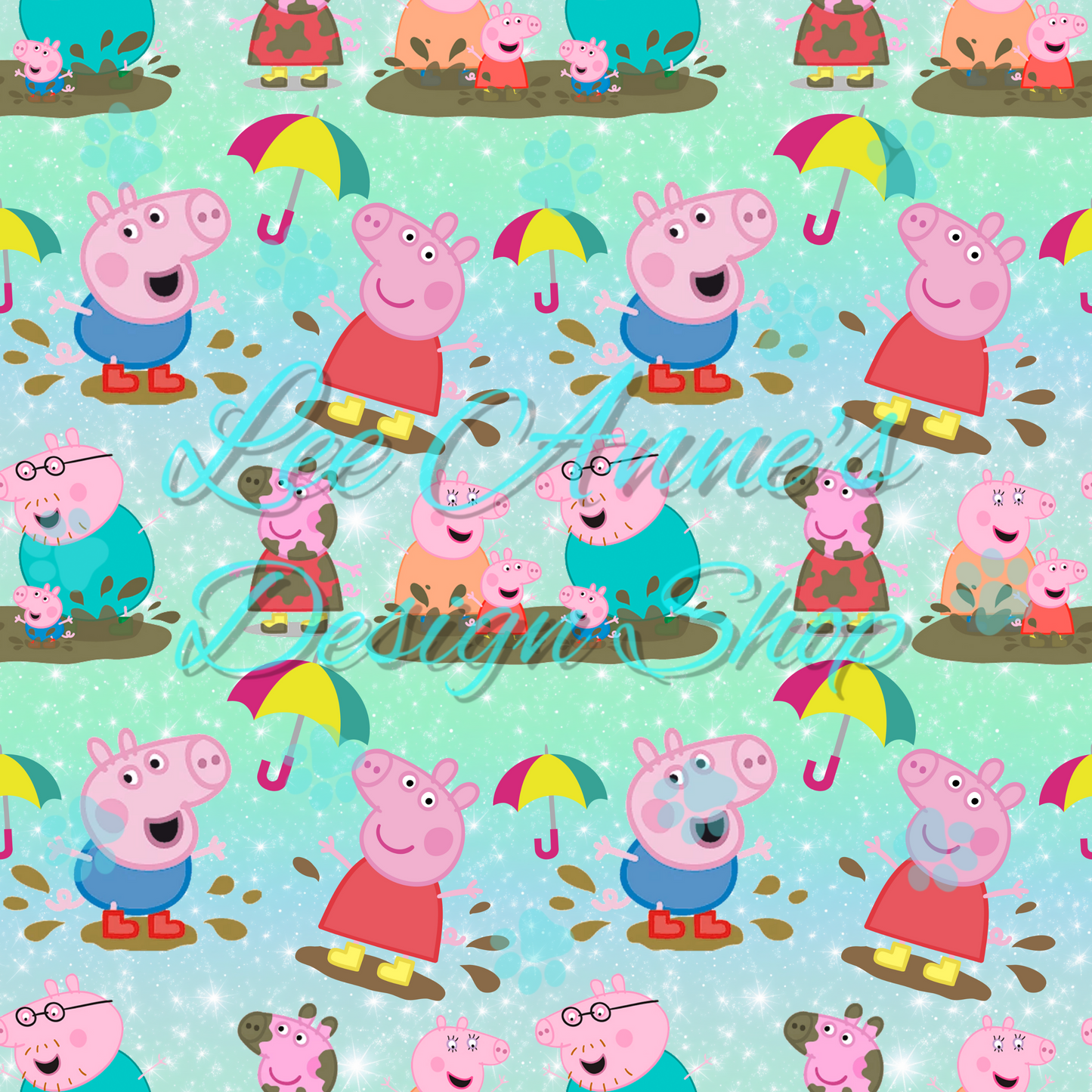 Pig cartoon Seamless