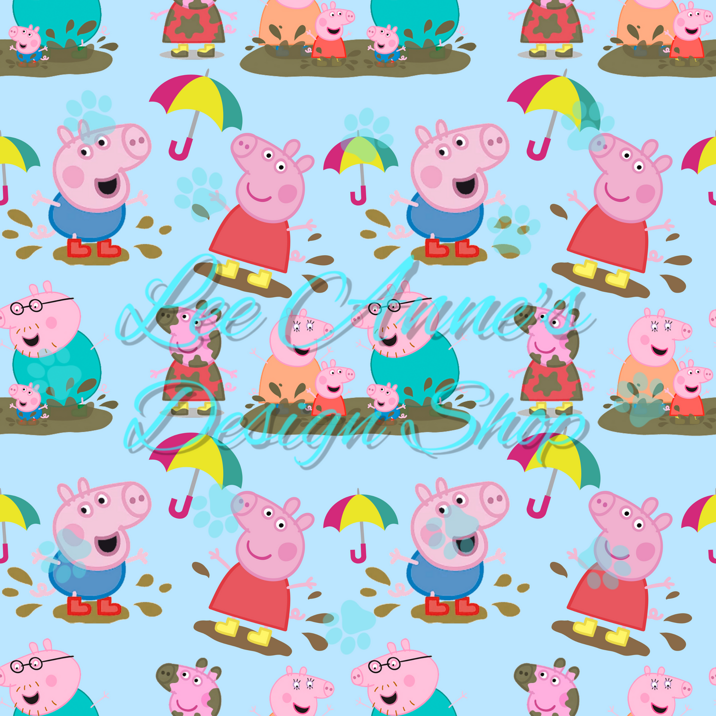 Pig cartoon Seamless