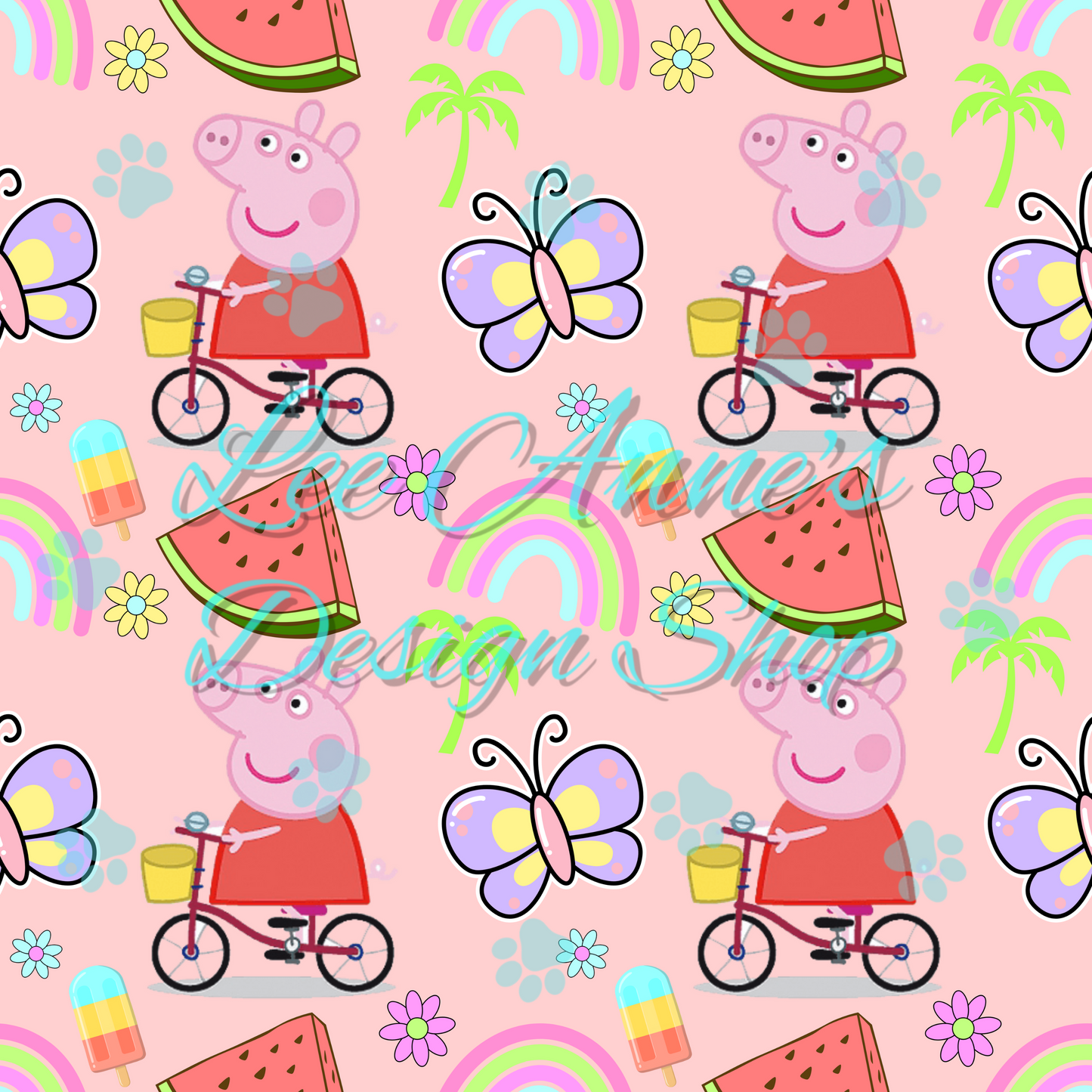 Pig cartoon Seamless