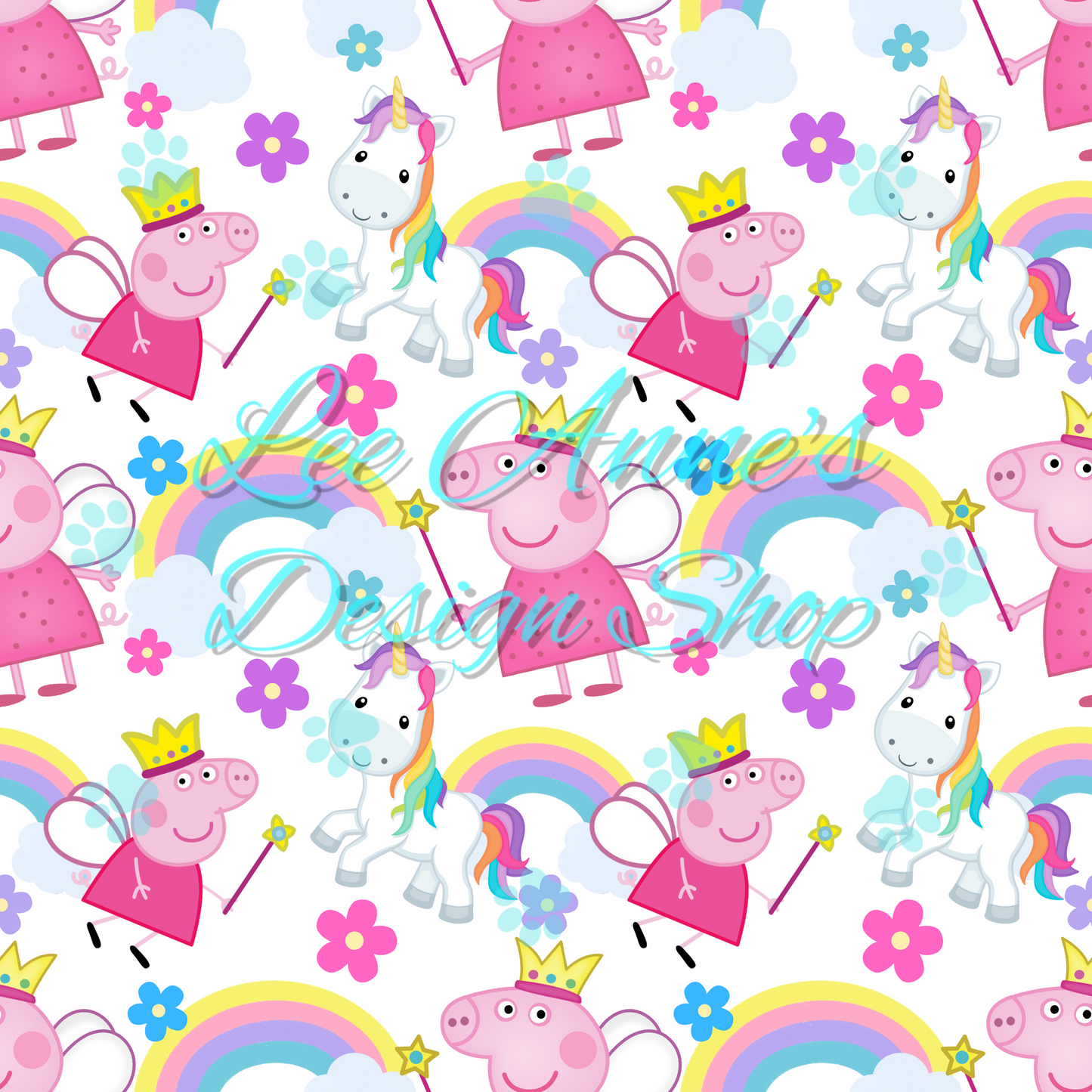 Pig cartoon Seamless