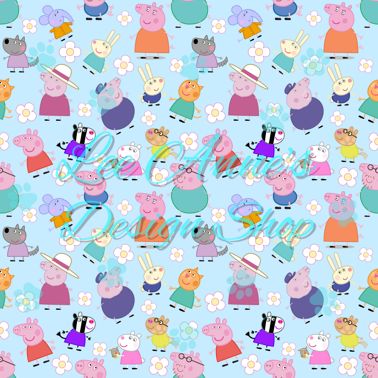 Pig cartoon Seamless