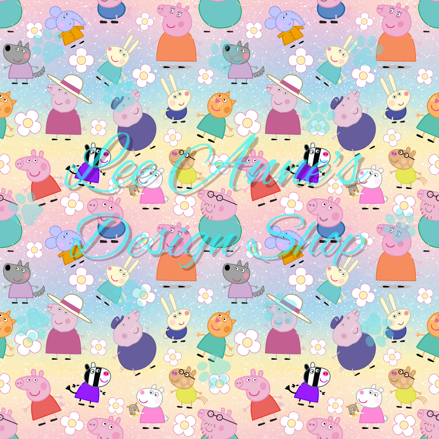Pig cartoon Seamless