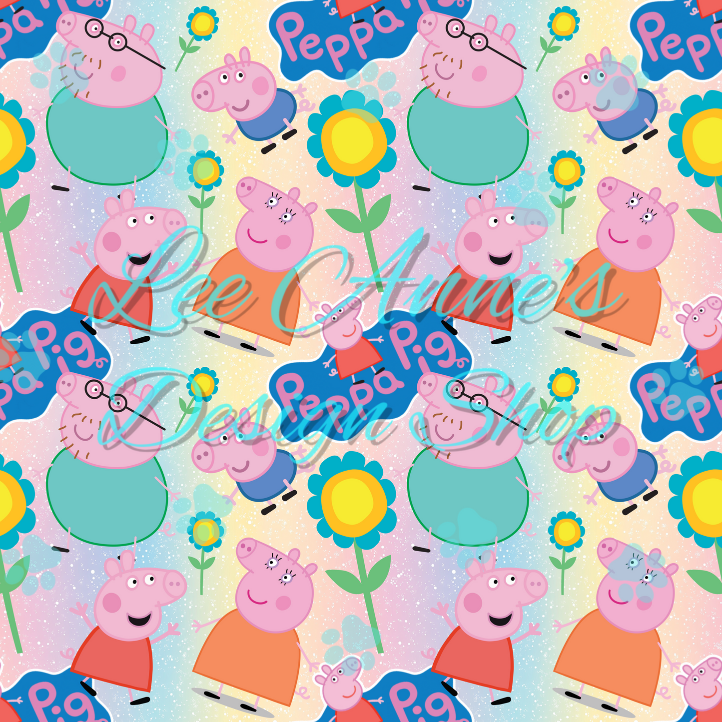 Pig cartoon Seamless
