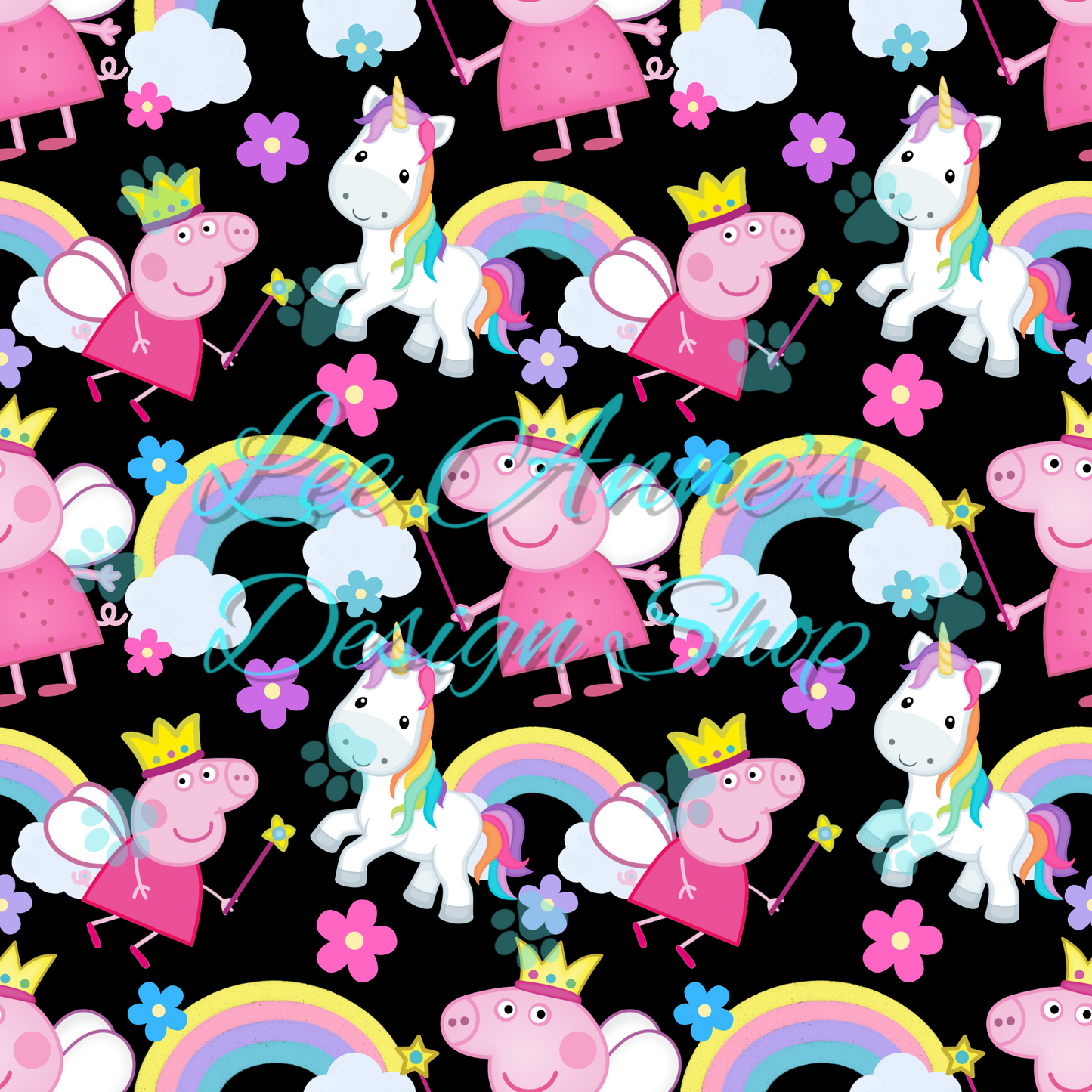 Pig cartoon Seamless