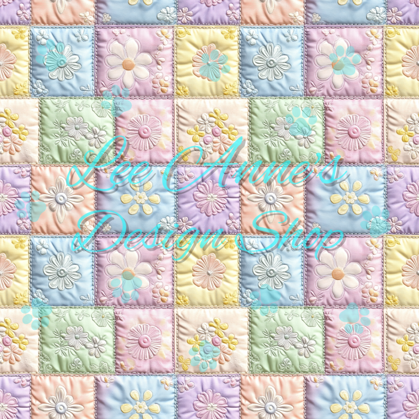 Floral patchwork Seamless