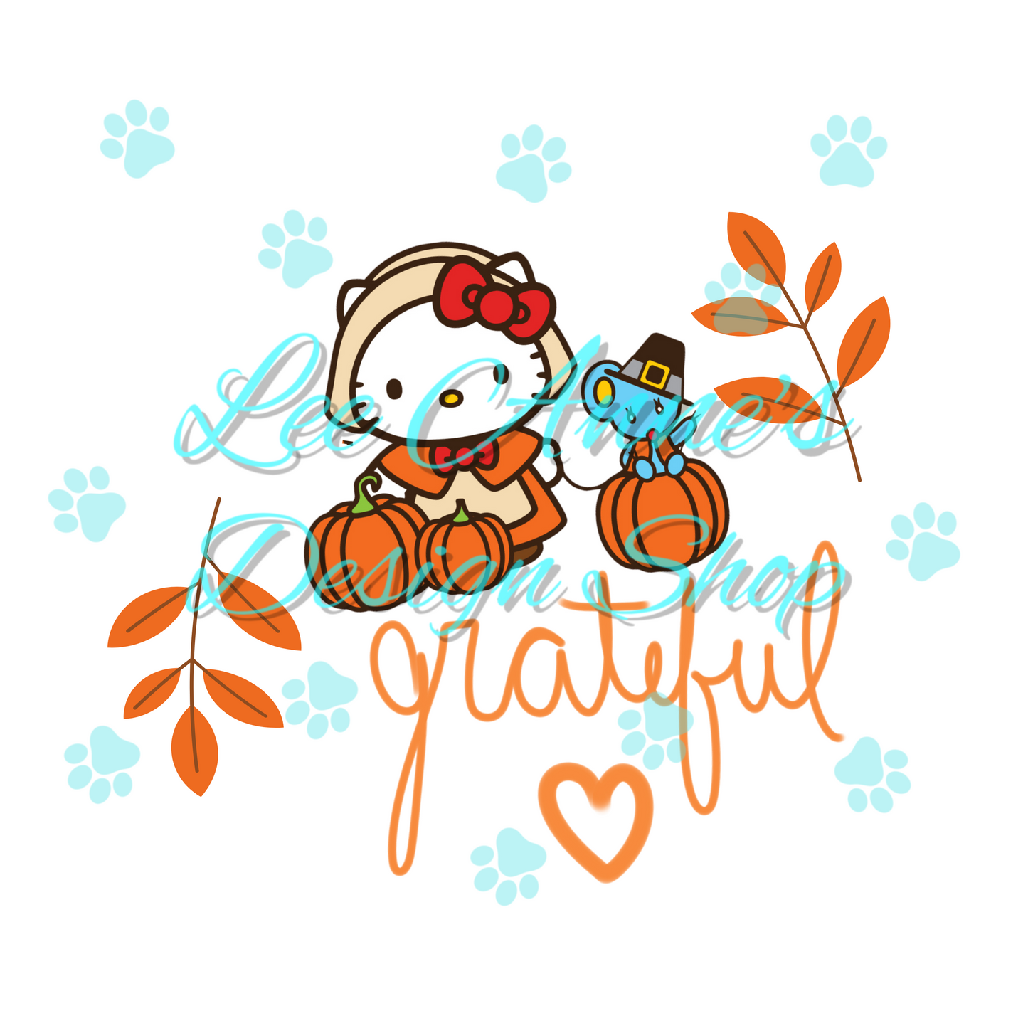 Fall Kitty Sublimation