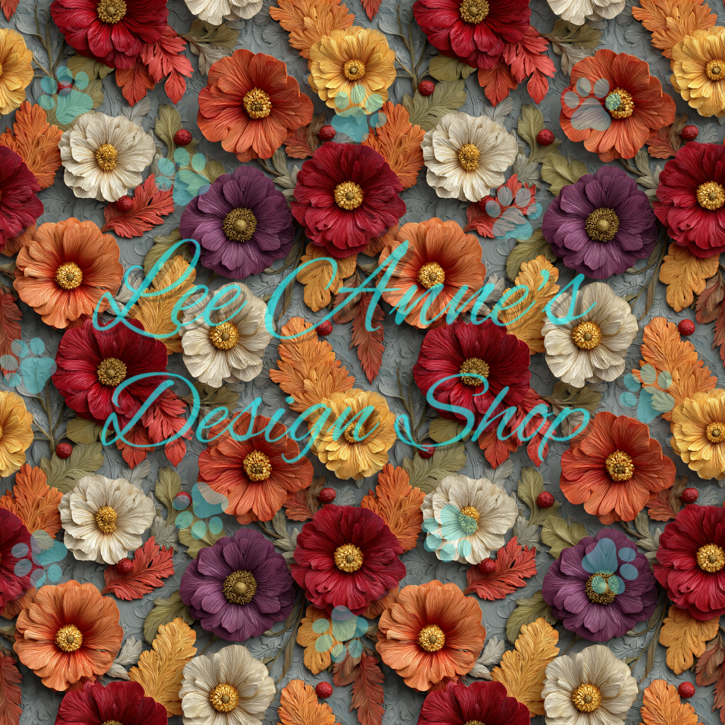 Fall Floral Seamless