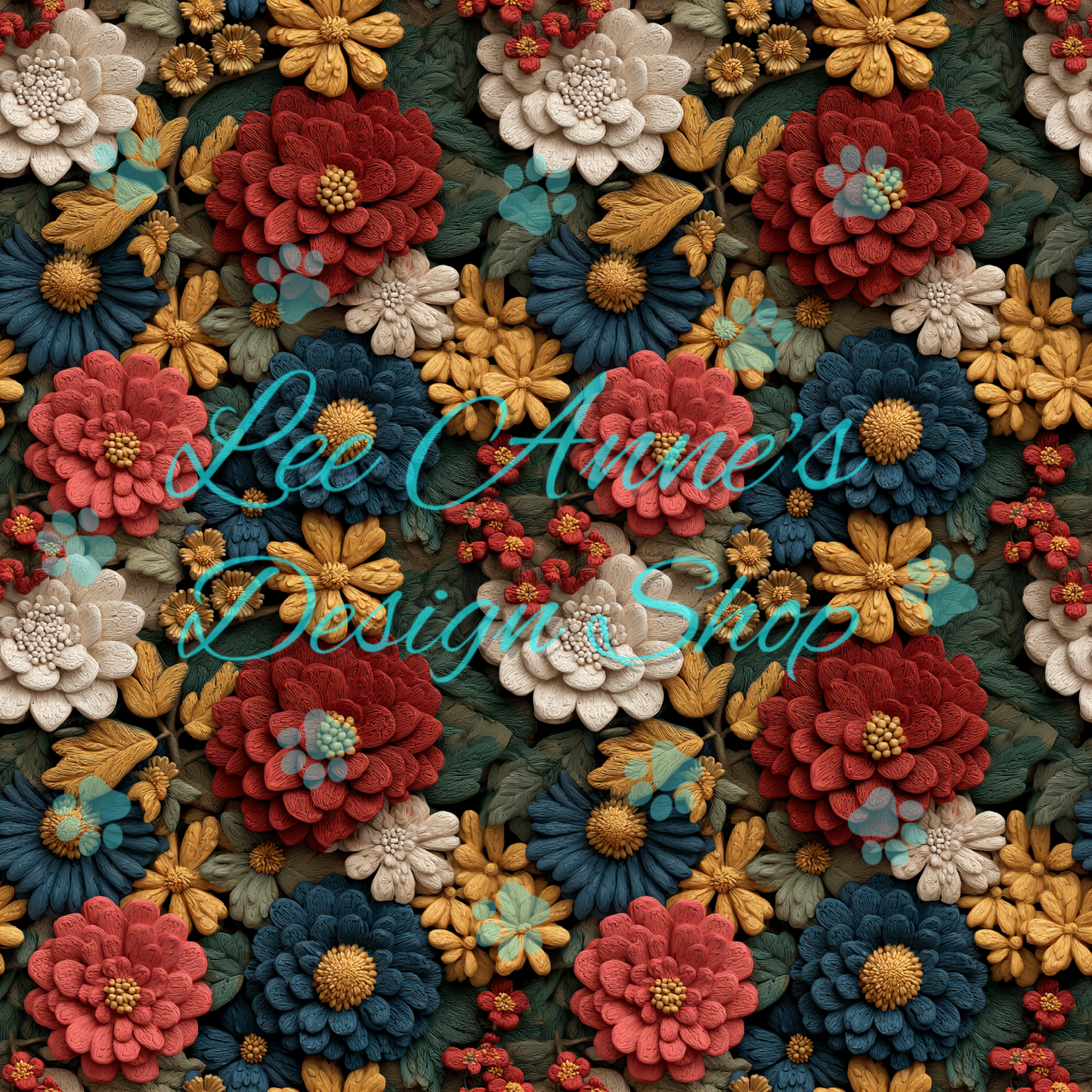 Fall Floral Seamless