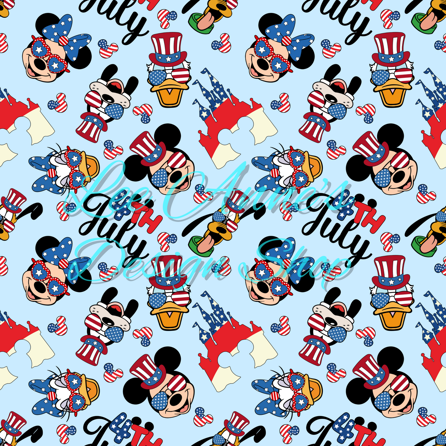 Mouse Fourth July Seamless