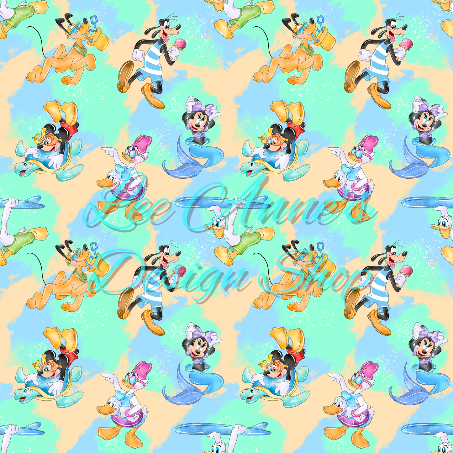 Mouse Summer Seamless