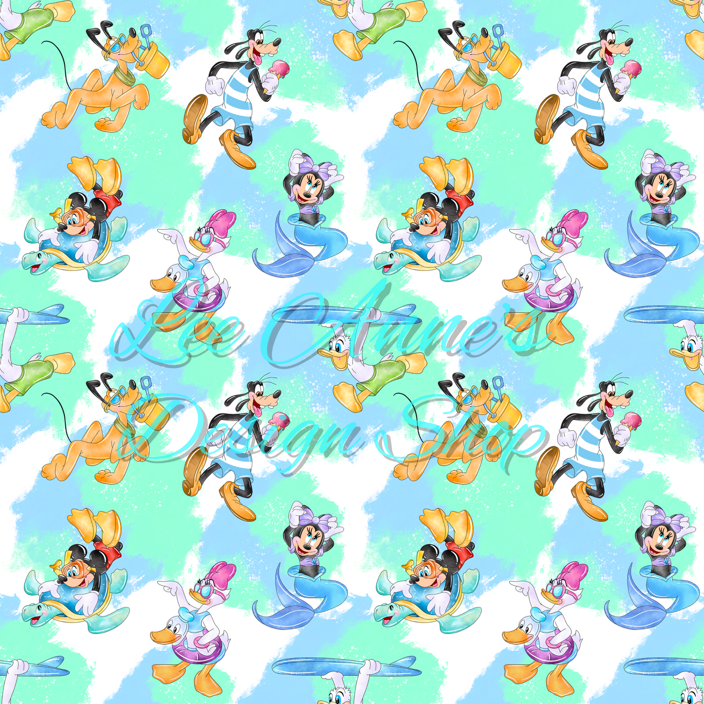 Mouse Summer Seamless