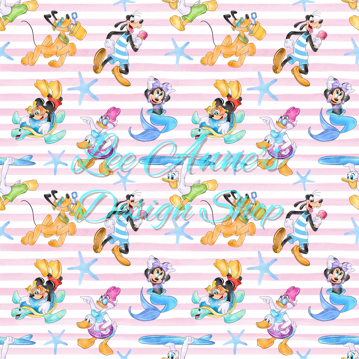 Mouse Summer Seamless