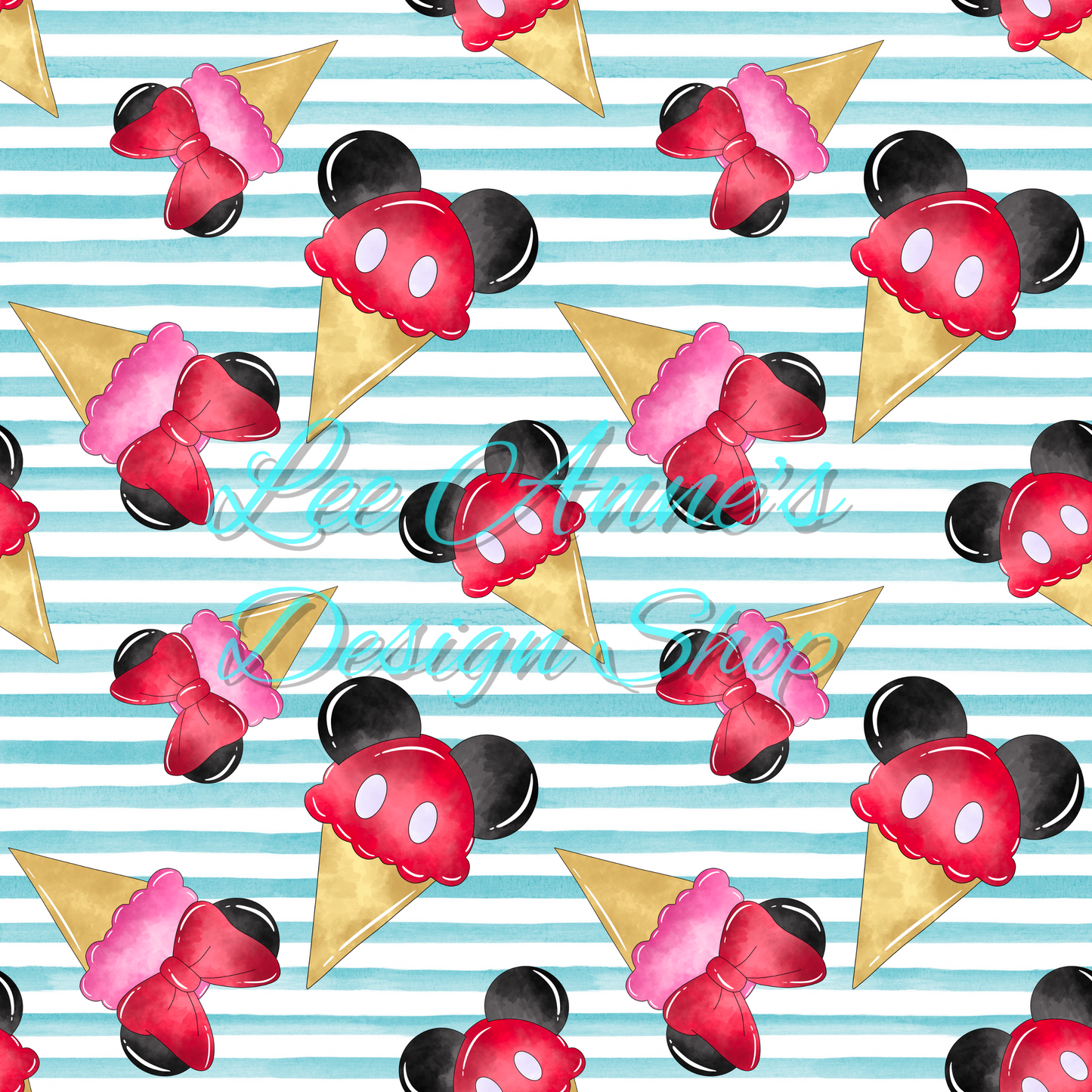 Mouse Summer Seamless