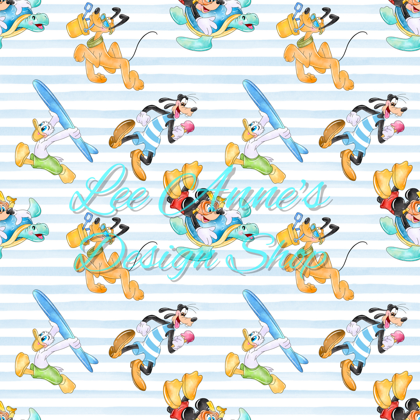 Mouse Summer Seamless