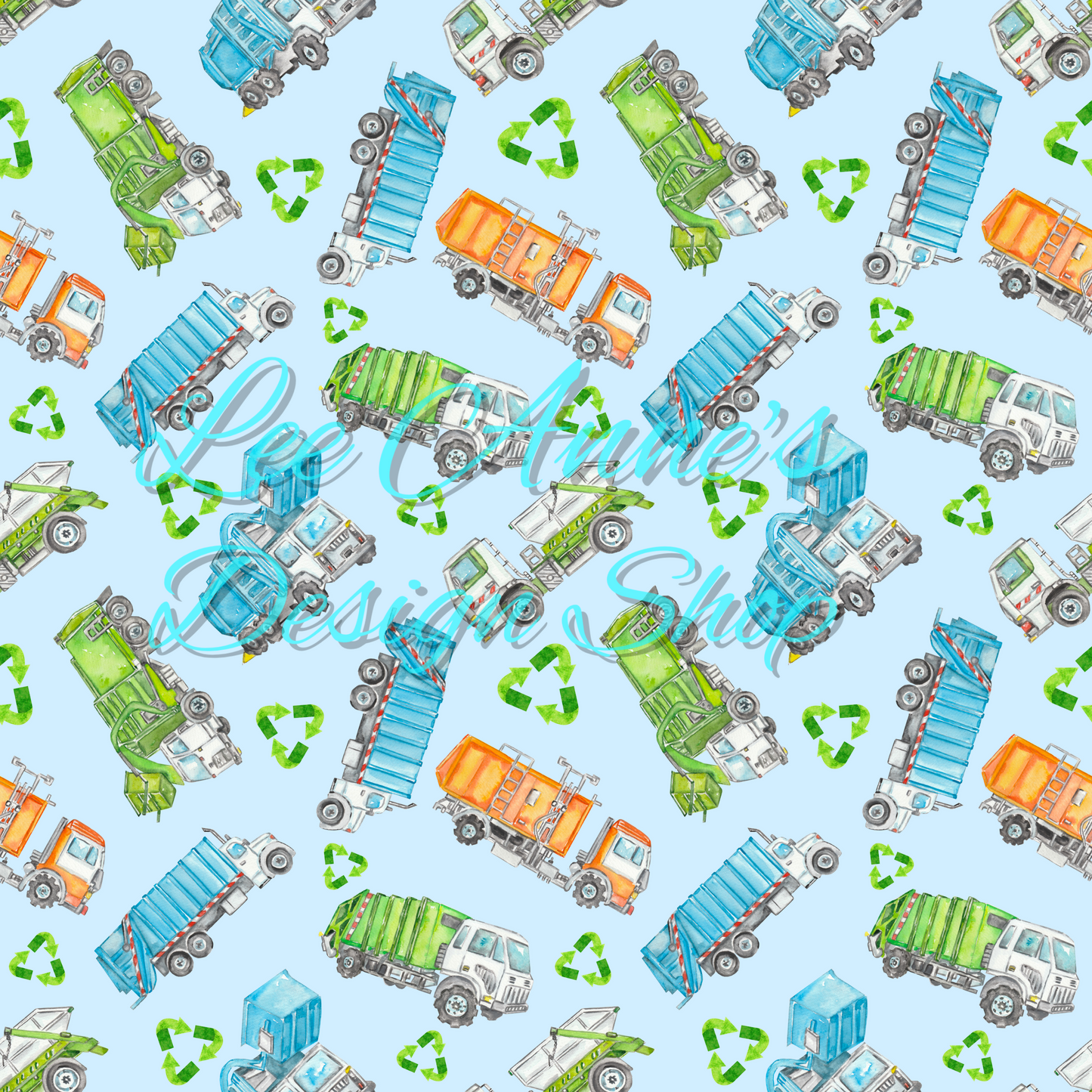 Garbage Truck Seamless