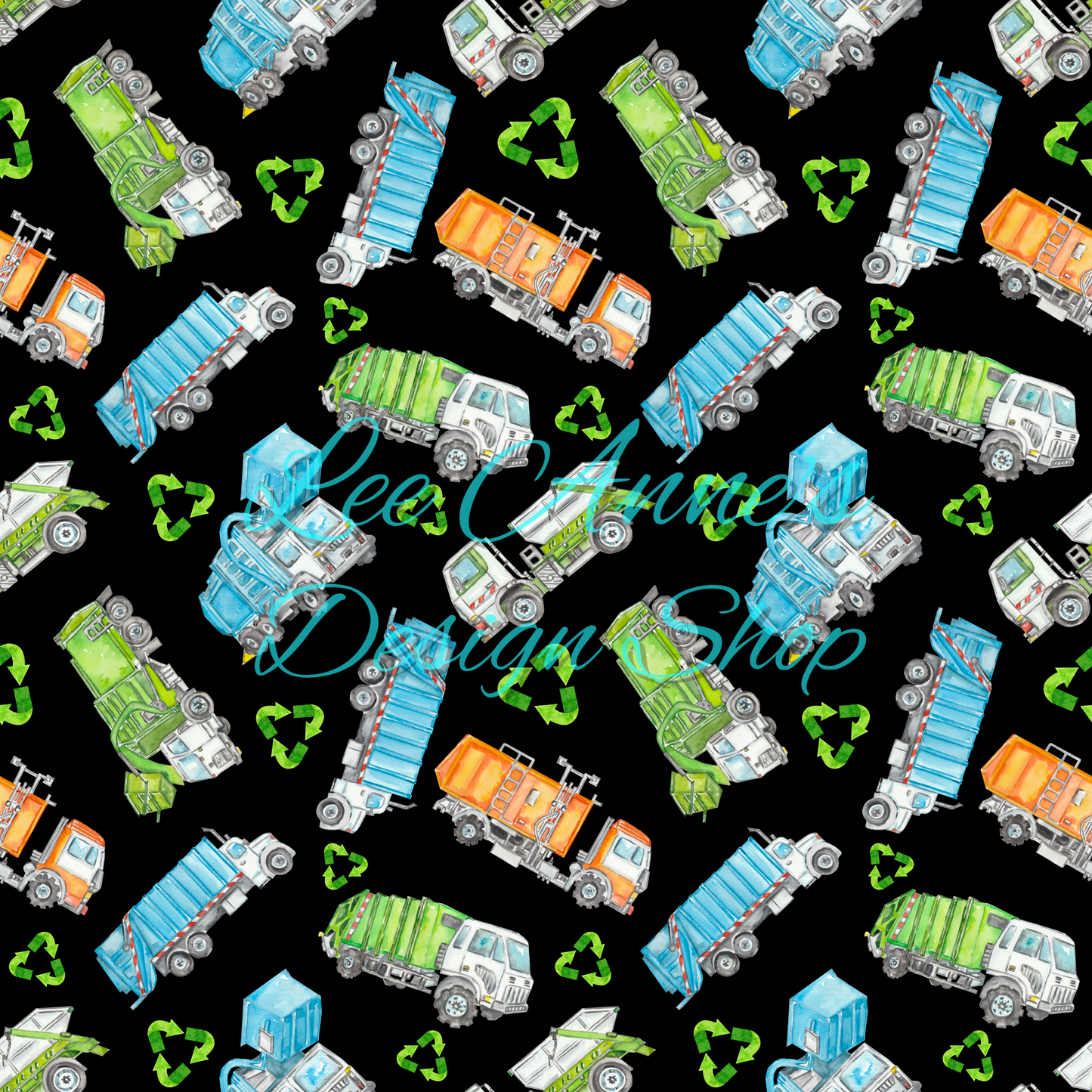 Garbage Truck Seamless