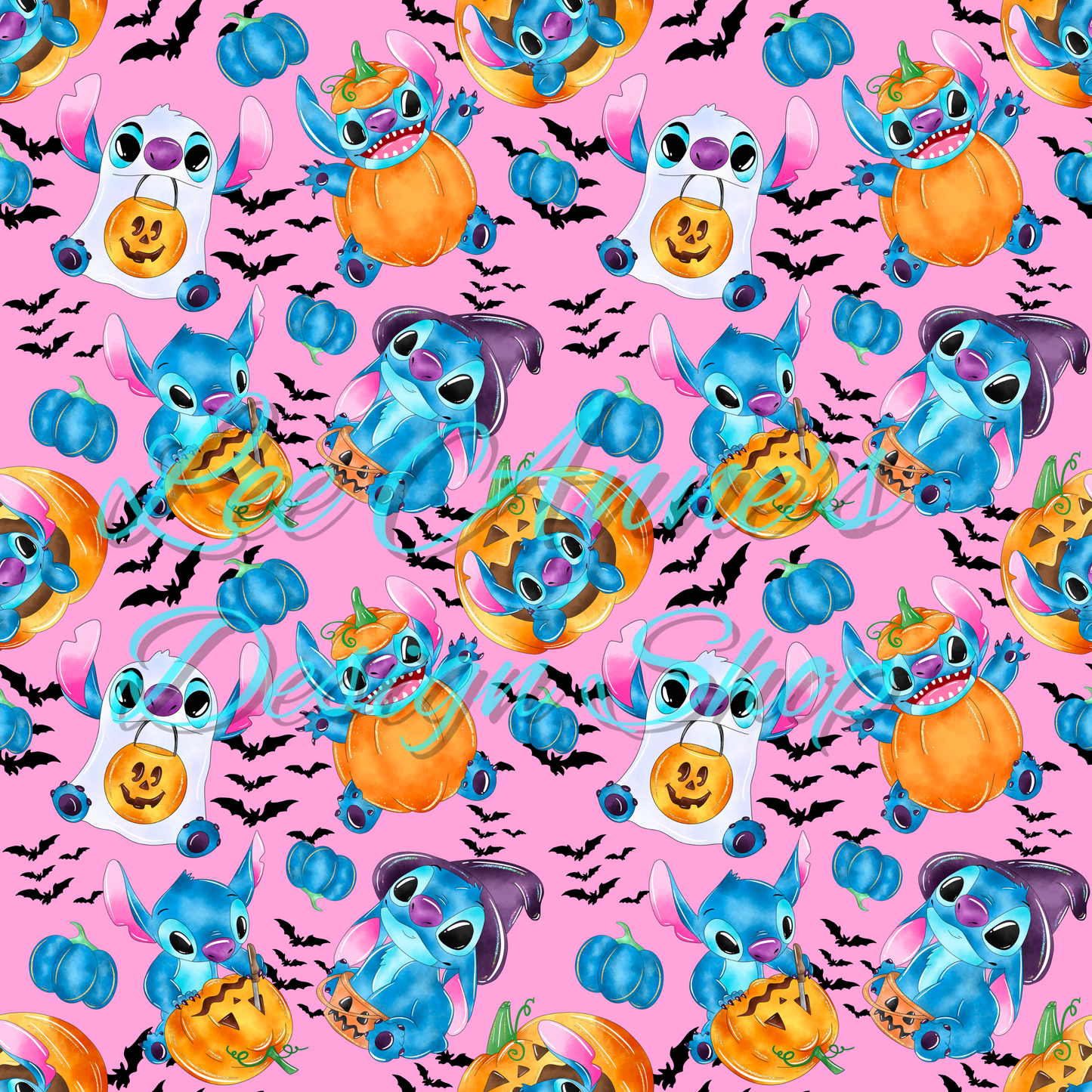 Stitch Halloween Seamless