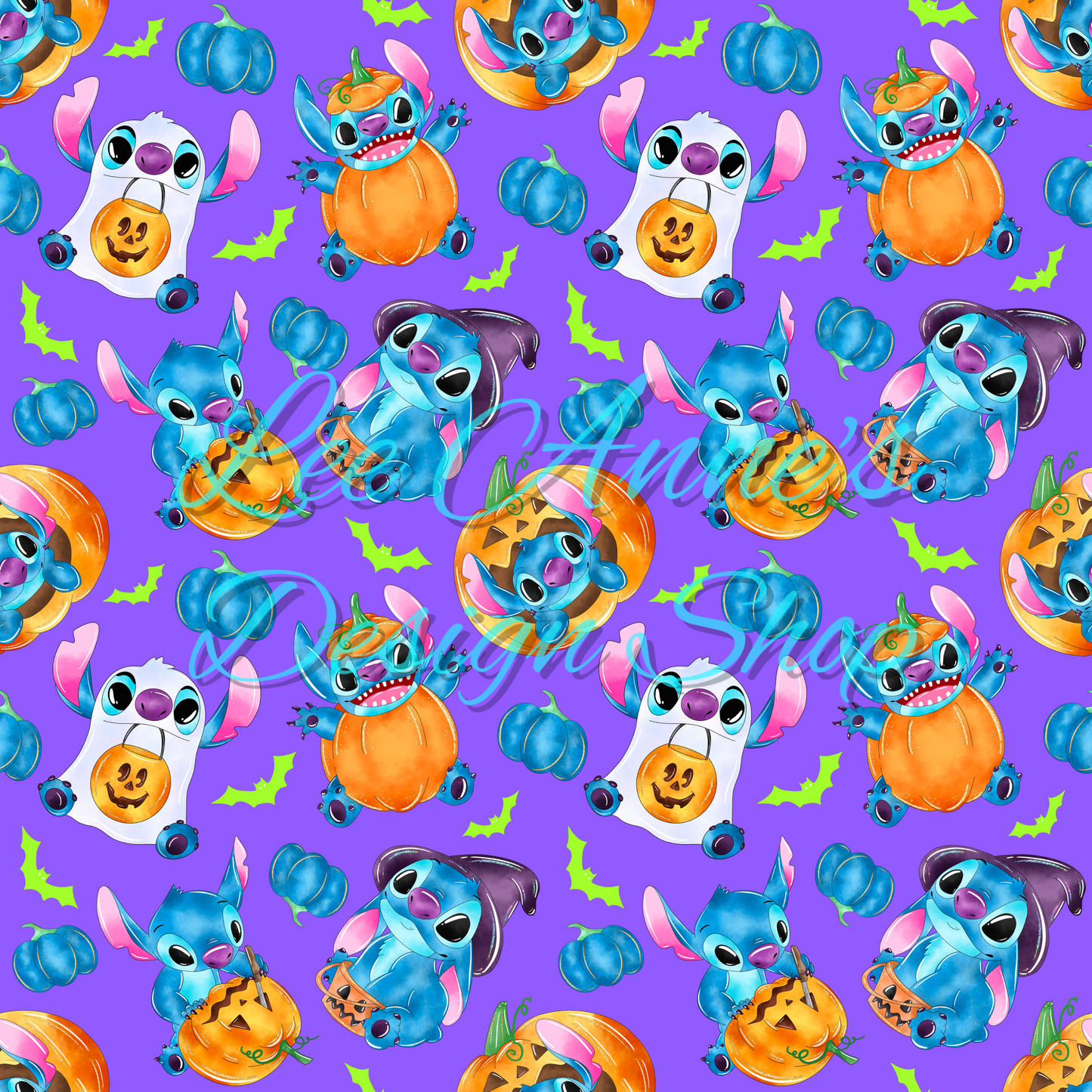 Stitch Halloween Seamless
